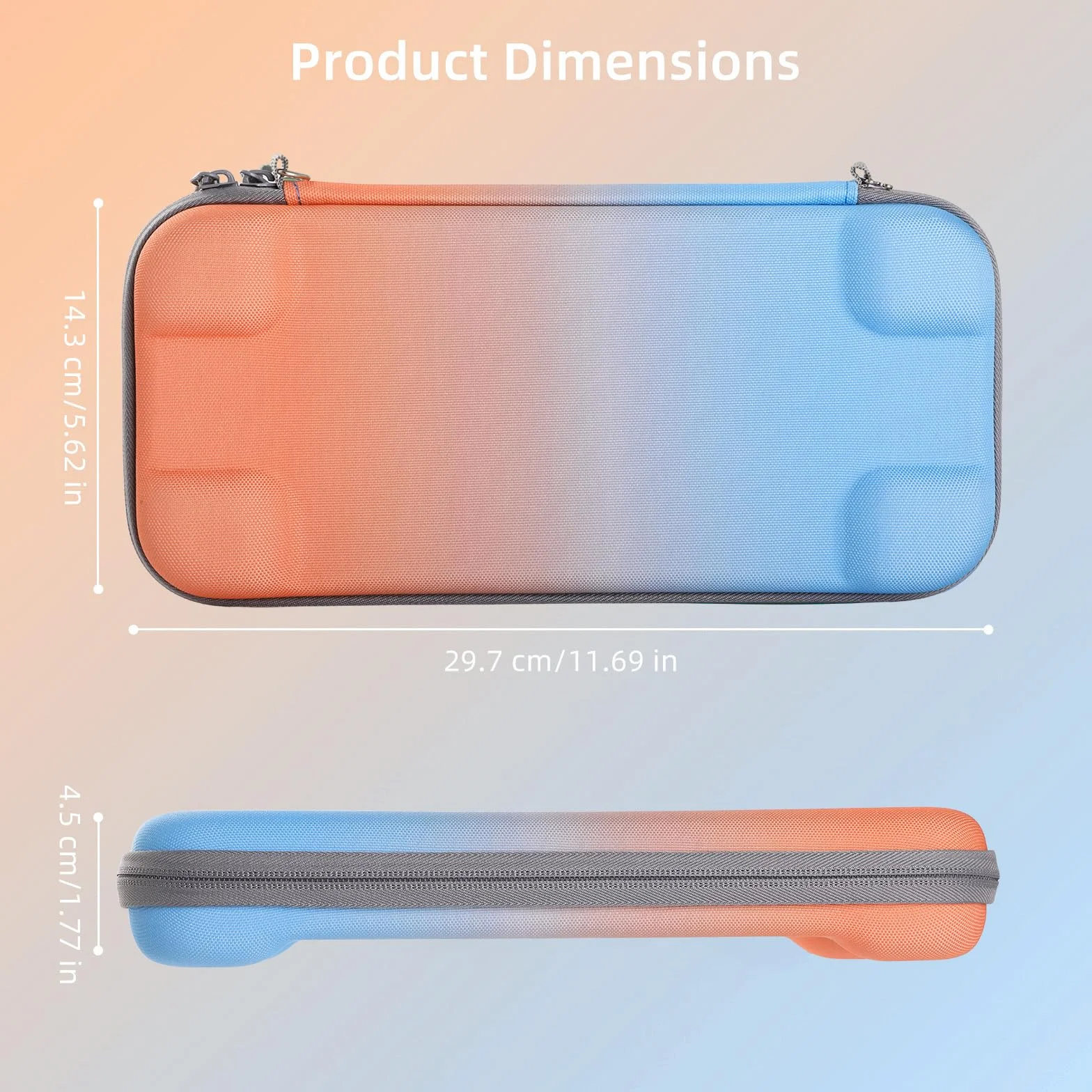 WD&CD Etui do przenoszenia kompatybilne z Nintendo Switch 2 2025, twarda obudowa przenośna z kieszeniami do przechowywania akcesoriów i gier, przenośna torba ochronna kompatybilna z Switch 2