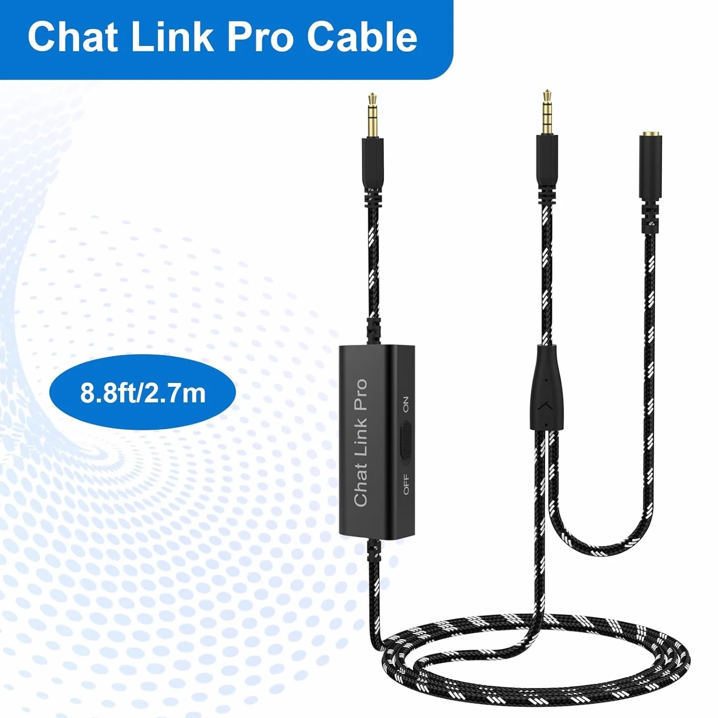 HD60 S+ Chat Link Pro zamiennik kabla do Elgato HD60, HD60 S, HD60 S+, HD60 PRO, 4K 60 PRO, HD60 X Capture Card, zamiennik adaptera do Nintendo Switch, Xbox One i PS5, z izolatorem liniowym (czarny)