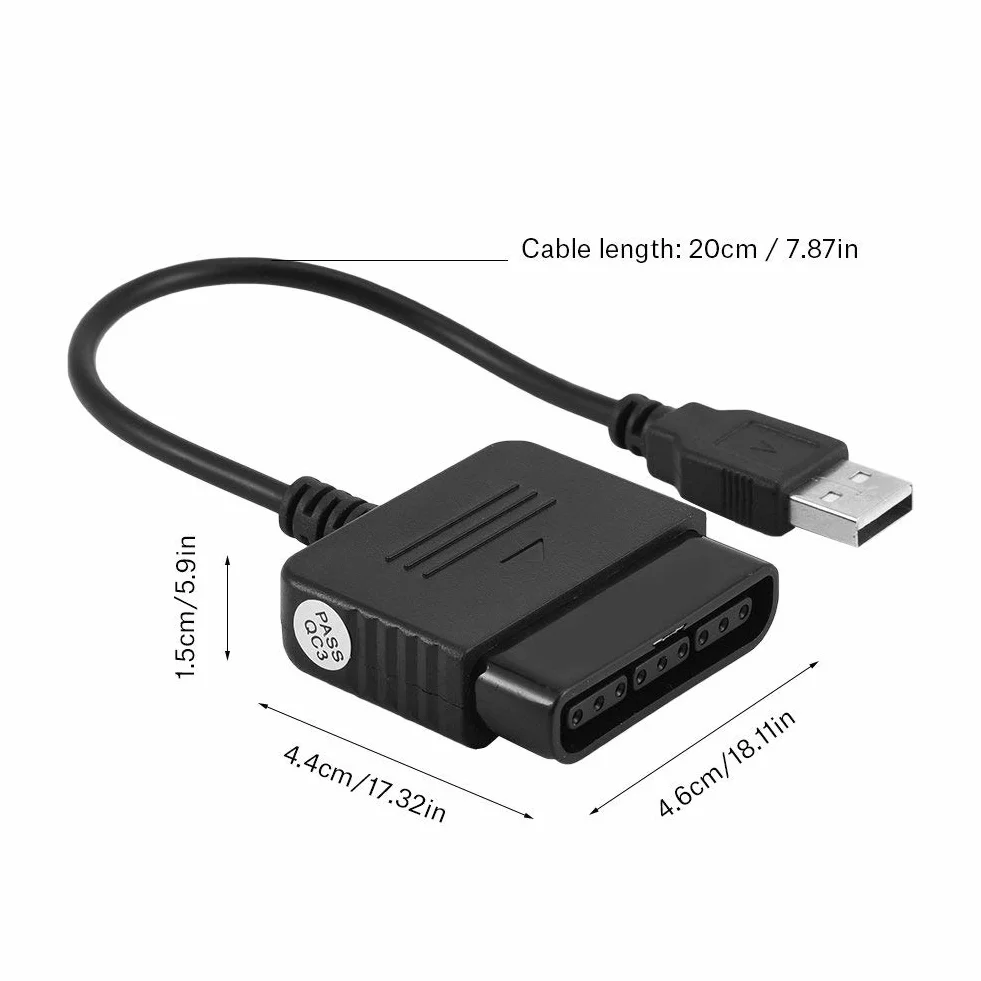 Dla Controller Adapter Controller to USB Gamepad Converter P2 do P3 Adapter Cable USB Konwertuj kontroler/na konsolę lub komputer PC na i PC