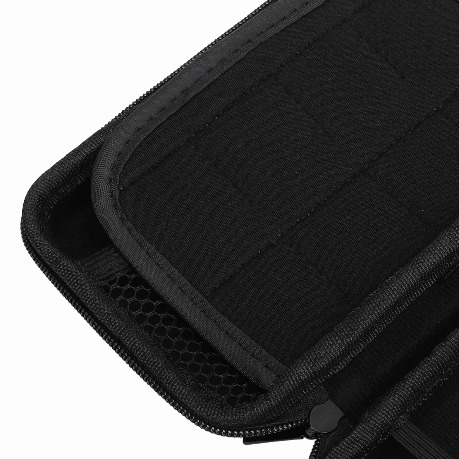 Acouto Etui transportowe do nowego 2DS XL 2DS LL dla nowego 3DS 3DS z 8 gniazdami twarda obudowa podróżna etui na akcesoria do konsoli jest to 68 x 39 x 16 cali, czarne, swobodny