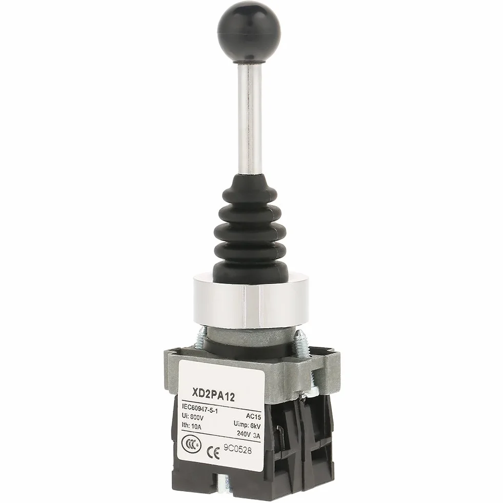 Joystick Switch, AC 3000 V 2 NO chwilowy 2-pozycyjny monolever zamiennik przełącznika joystick dla XD2PA12, sprężynowy drążek radosny