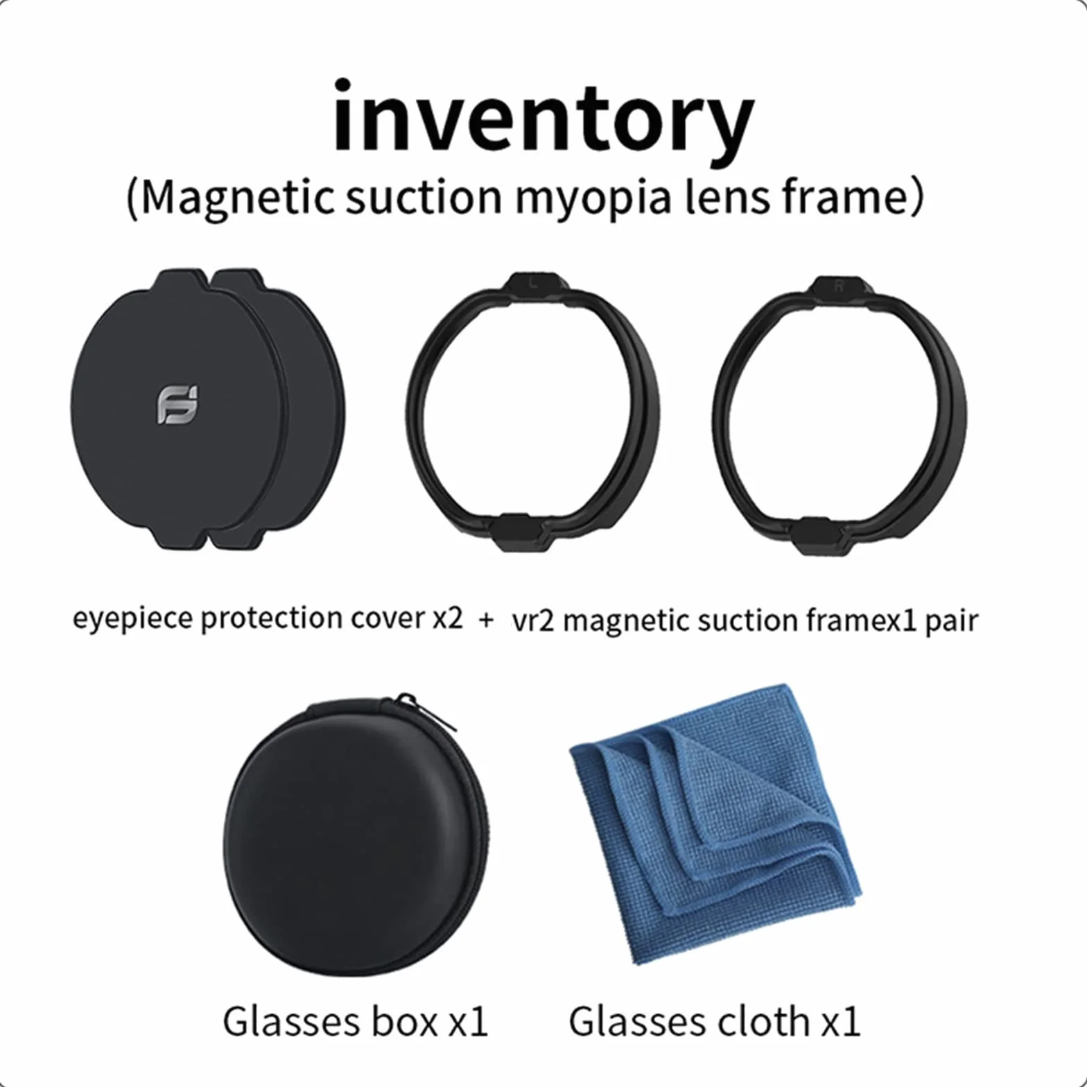 LICHIFIT Magnetycznie absorbujące krótkowzroczność Okulary Pierścienie dystansowe Ramki do PS VR2 Lens Anti-Scratch Protector Okulary Case Cover Storage Box Kit