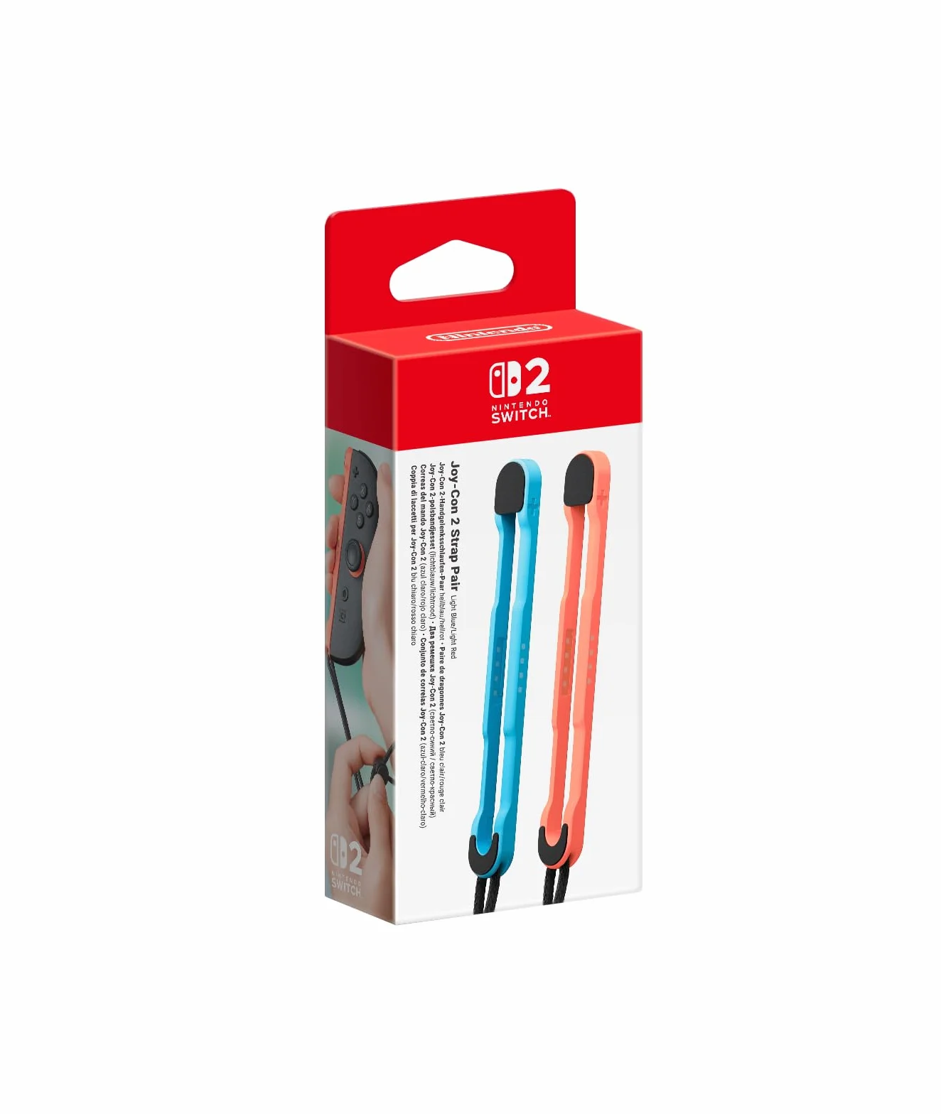 Para pasków na nadgarstek Joy-Con 2 jasnoniebieski/jasnoczerwony