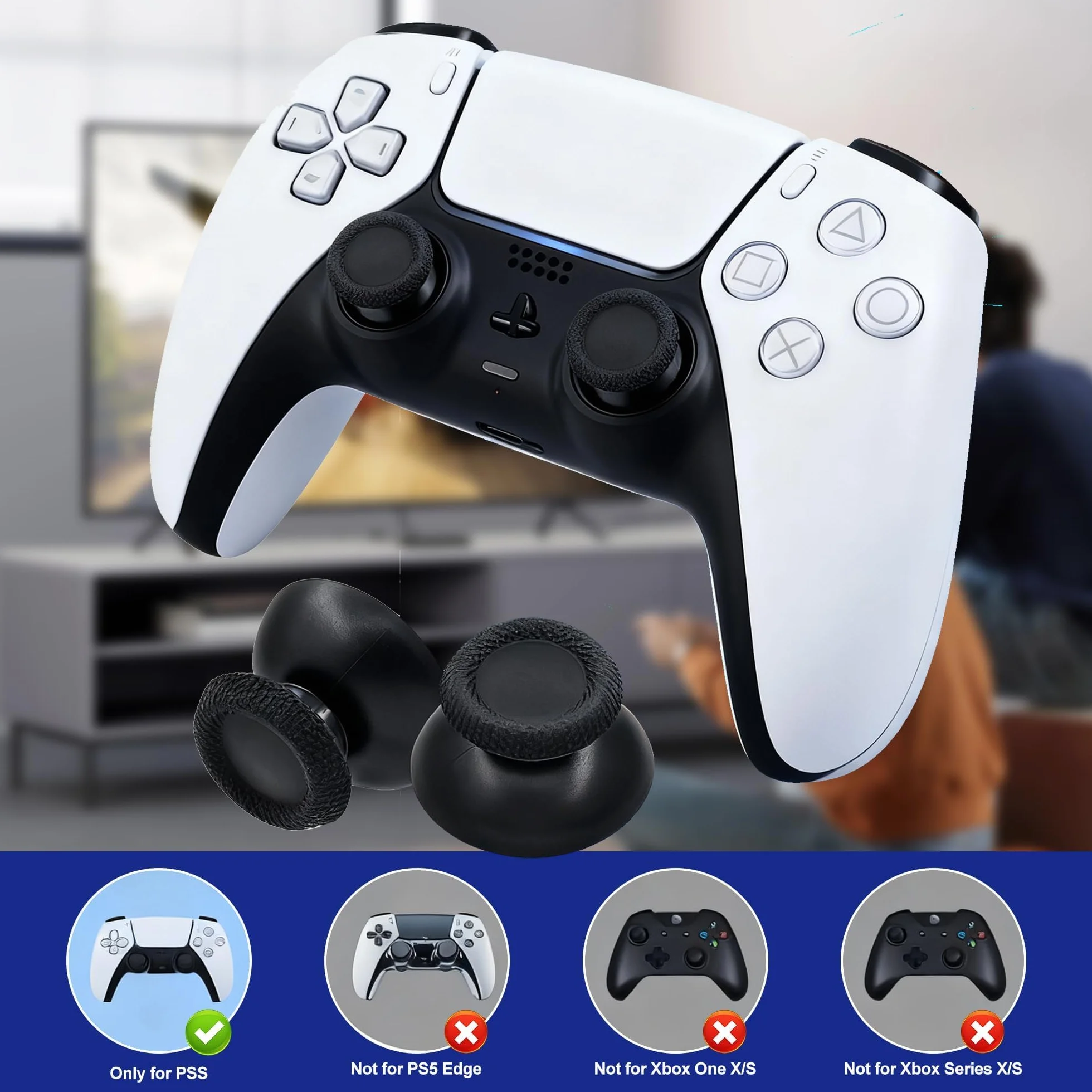 7-częściowy zestaw joysticków, analogowych i naprawczych, do kontrolera PS5, akcesoria zamienne do kontrolera PlayStation 5