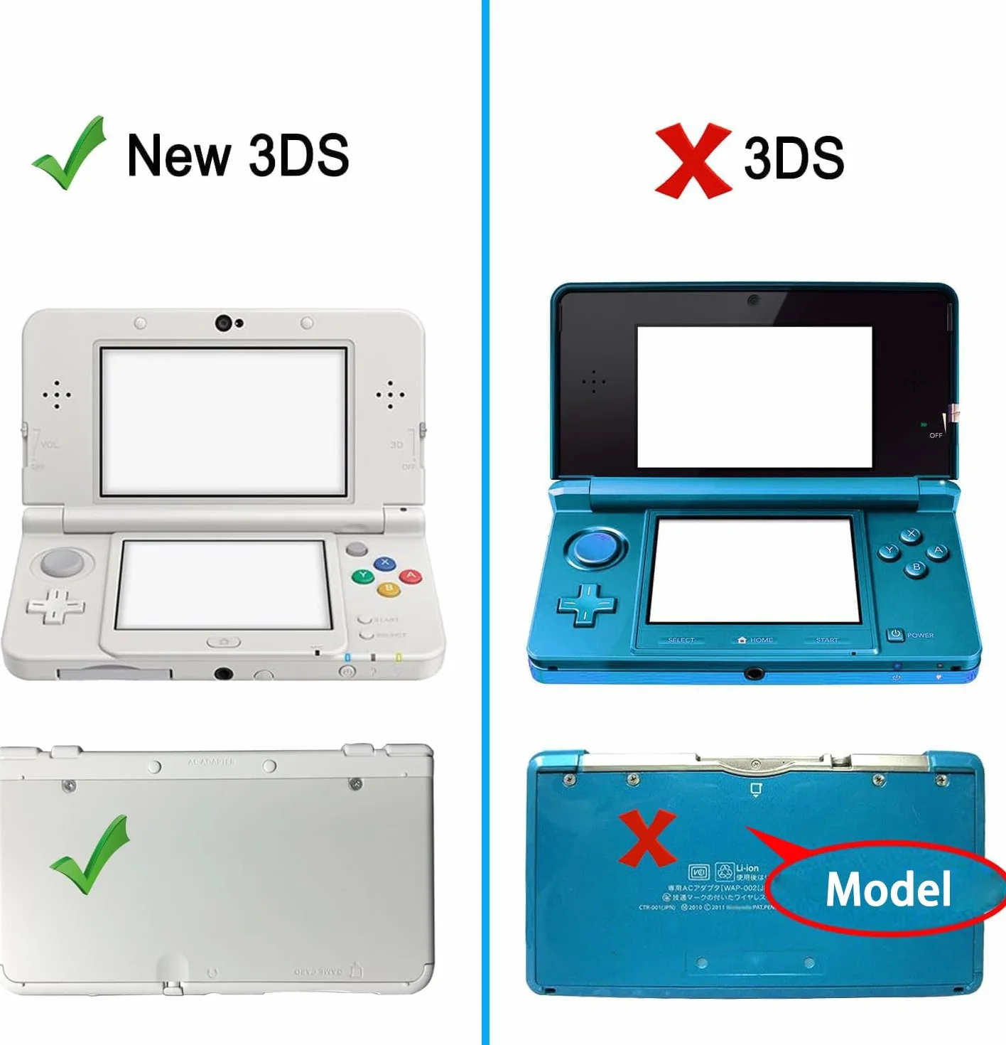 OSTENT Twarde kryształowe etui przezroczysta skóra pokrowiec na konsolę Nintendo New 3DS