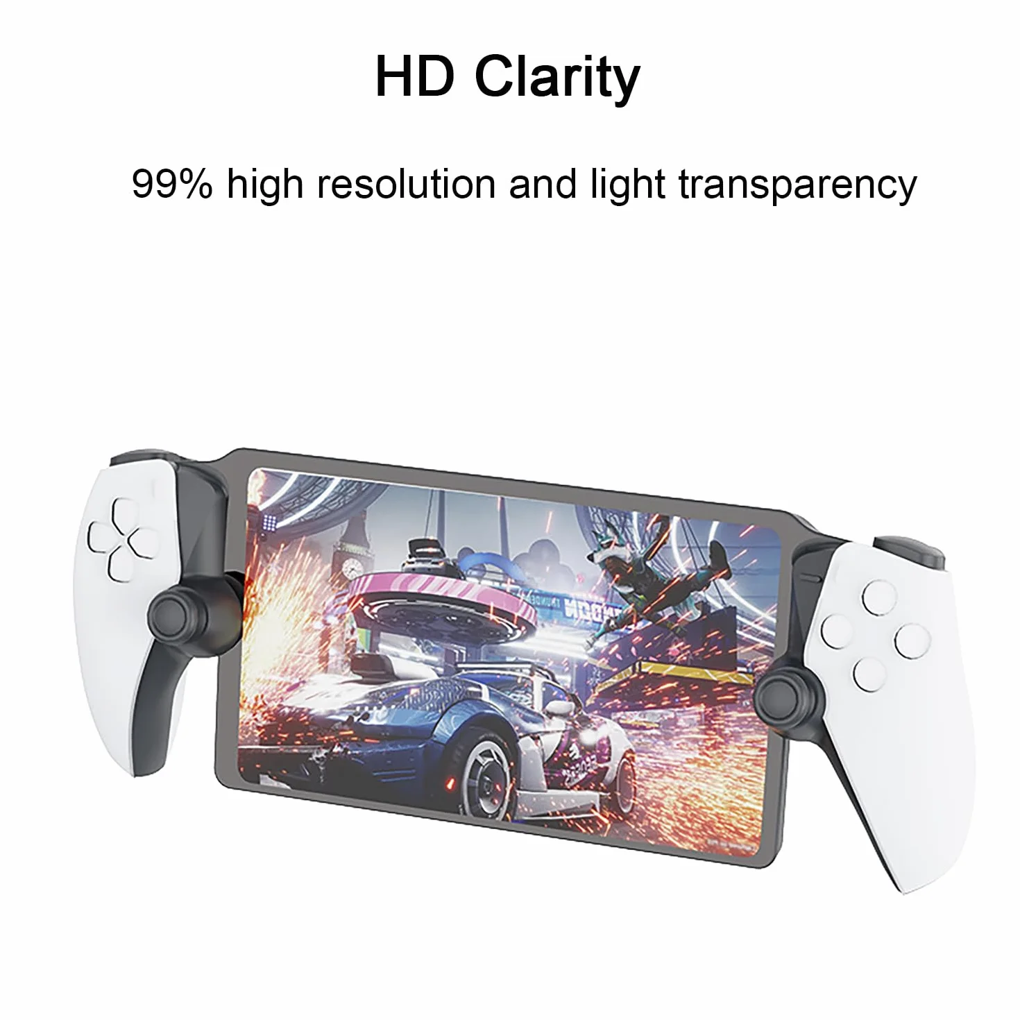 3 sztuki kompatybilnych z Sony PS5 PlayStation Portal, wodoszczelna folia ochronna na wyświetlacz ze szkła, ochrona przed zarysowaniami, folia ochronna na portal PS5