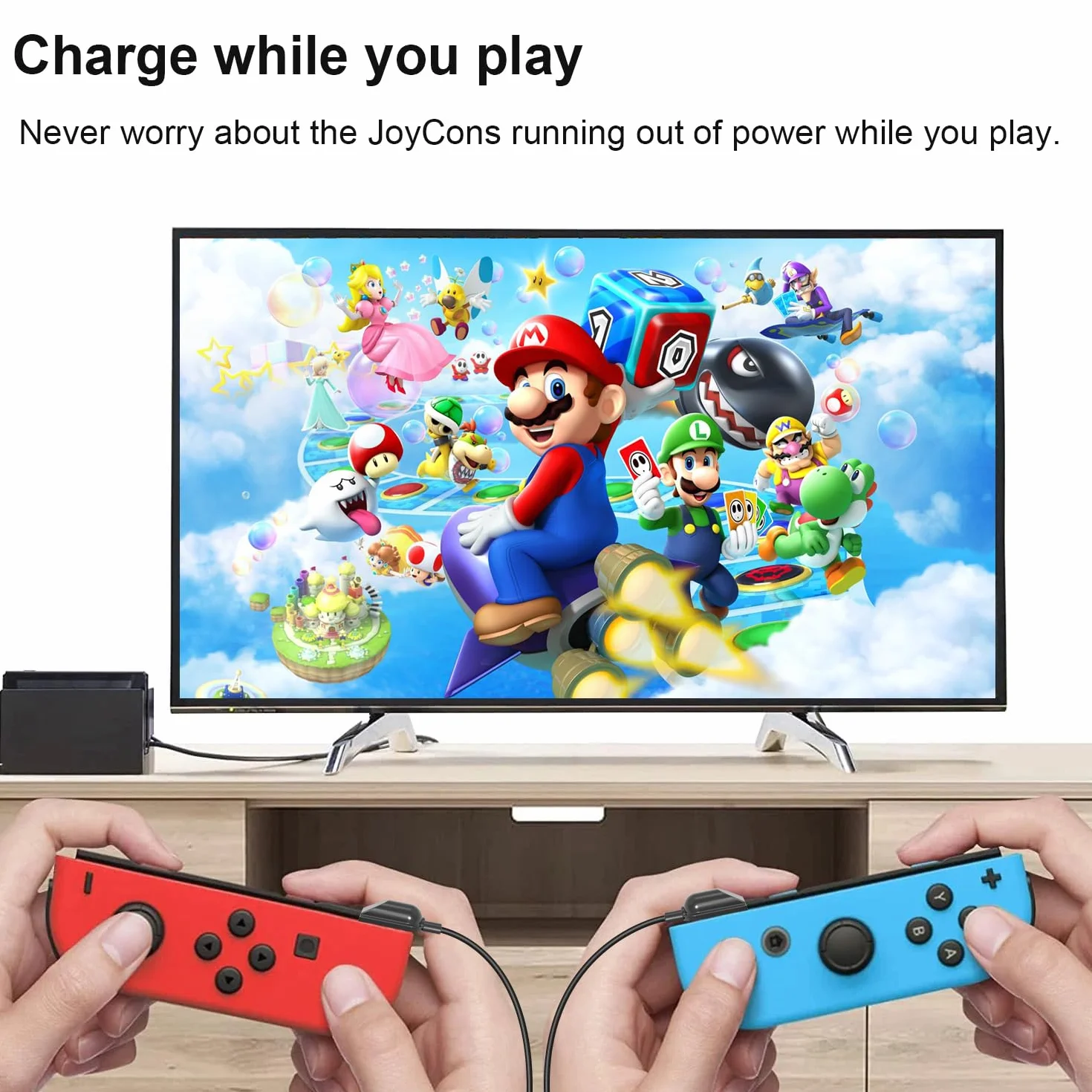 Ładowarka Kabel do Switch, Tendak Przenośny kabel ładujący do konsoli Nintendo Switch OLED kontroler, kabel ładowarki ze wskaźnikiem LED
