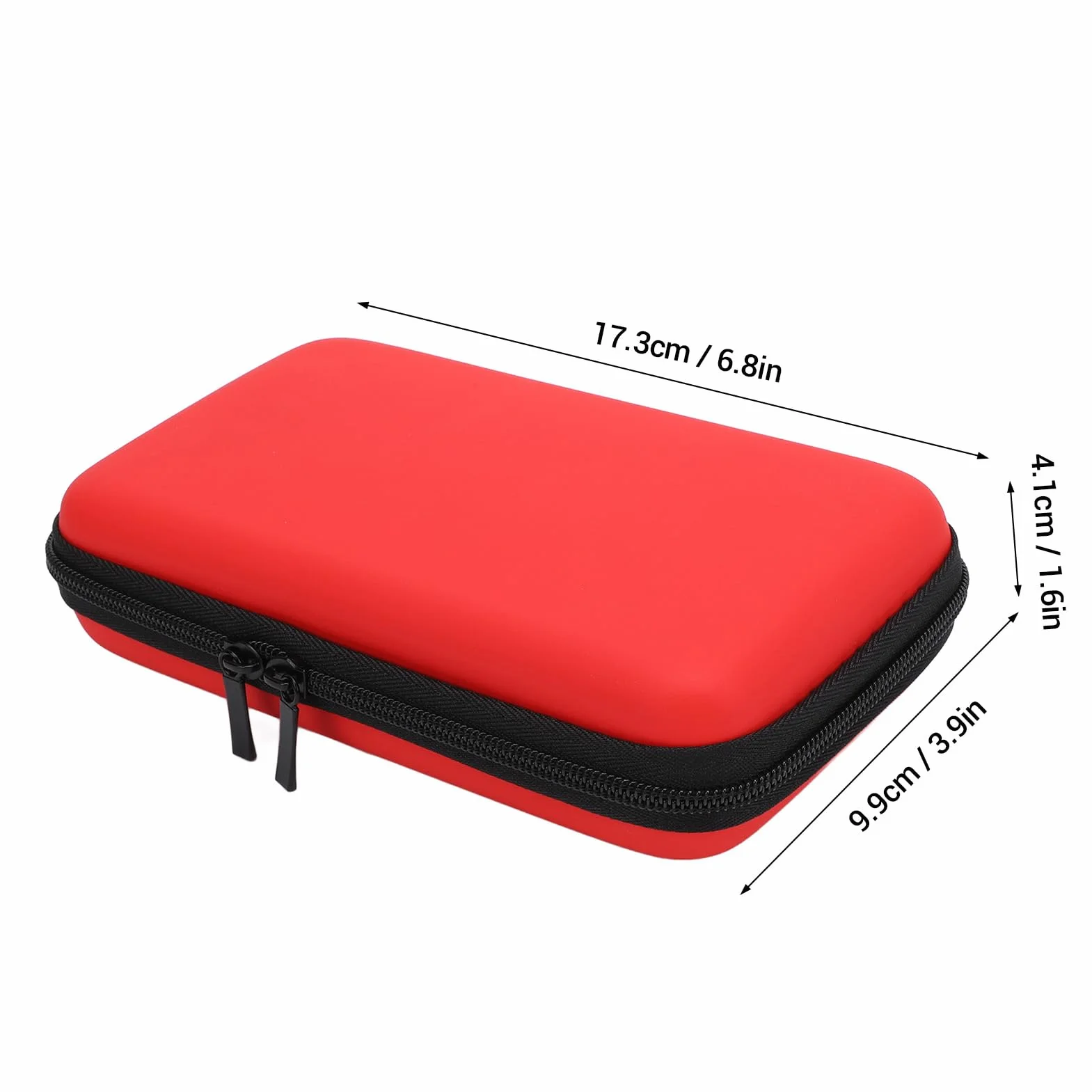 Etui Culnflun do 2DS XL, 2DS LL, New 3DS, twarda powłoka EVA, podróżne etui z 8 przegródkami na karty do gry, wstrząsoodporne, pyłoszczelne etui ochronne na konsolę z paskiem na (-2610240283214)