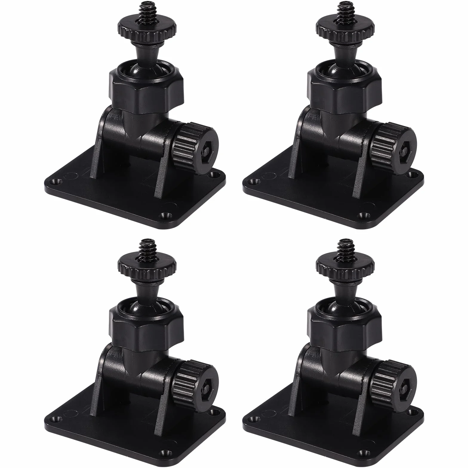 Lyreh 4szt Uchwyt Ścienny do HTC Vive/Valve Index/Vive Pro Base Station, Śruba z Gwintem 1/4" Uniwersalny Samoprzylepny Miniaturowy Stojak Ścienny Akcesoria Pomocnicze do Oculus Rift Czujników