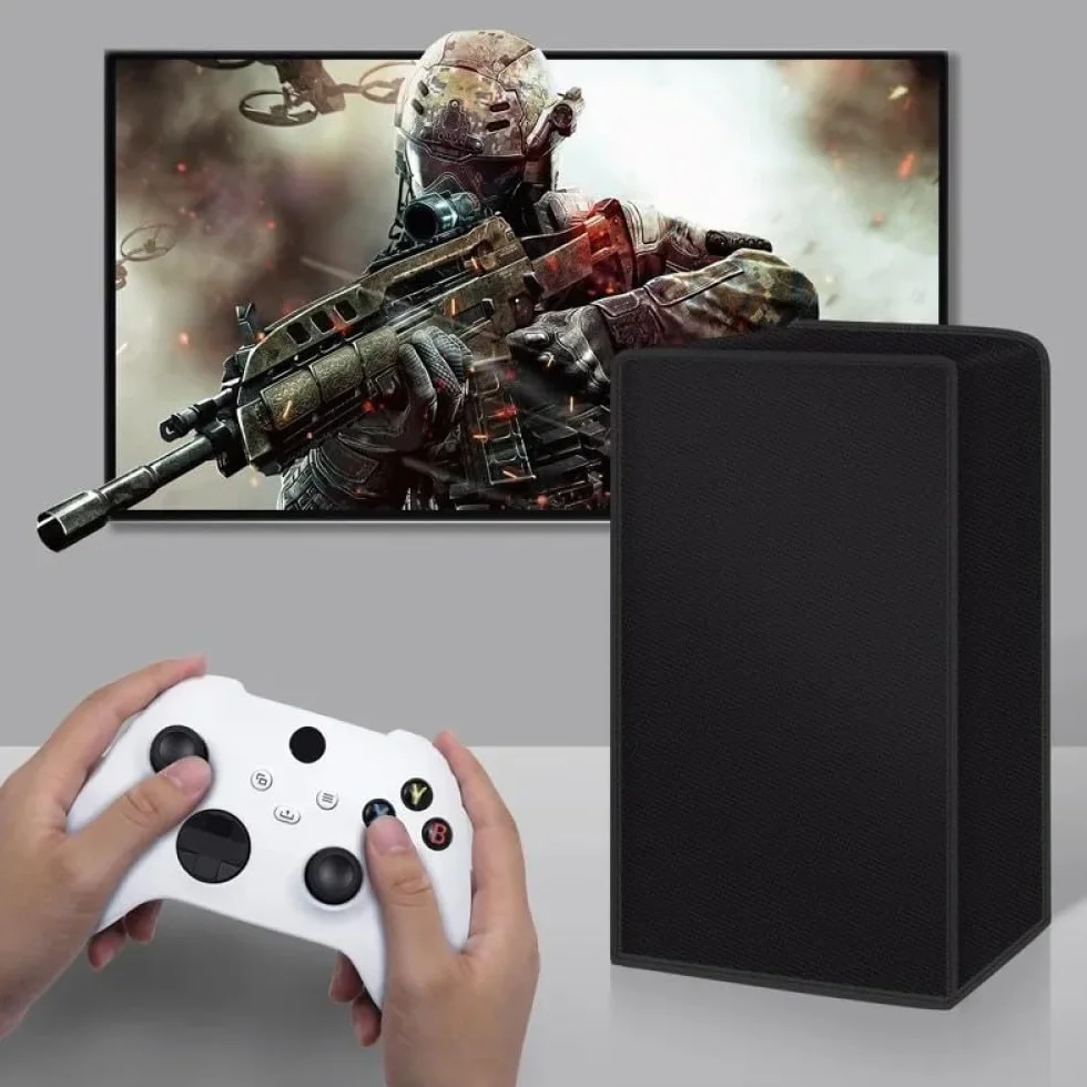 Odporny na zarysowania pyłoszczelny rękaw na konsolę for Xbox Series X akcesoria do gier pozioma osłona przeciwpyłowa pionowa osłona ochronna (tryb pionowy)