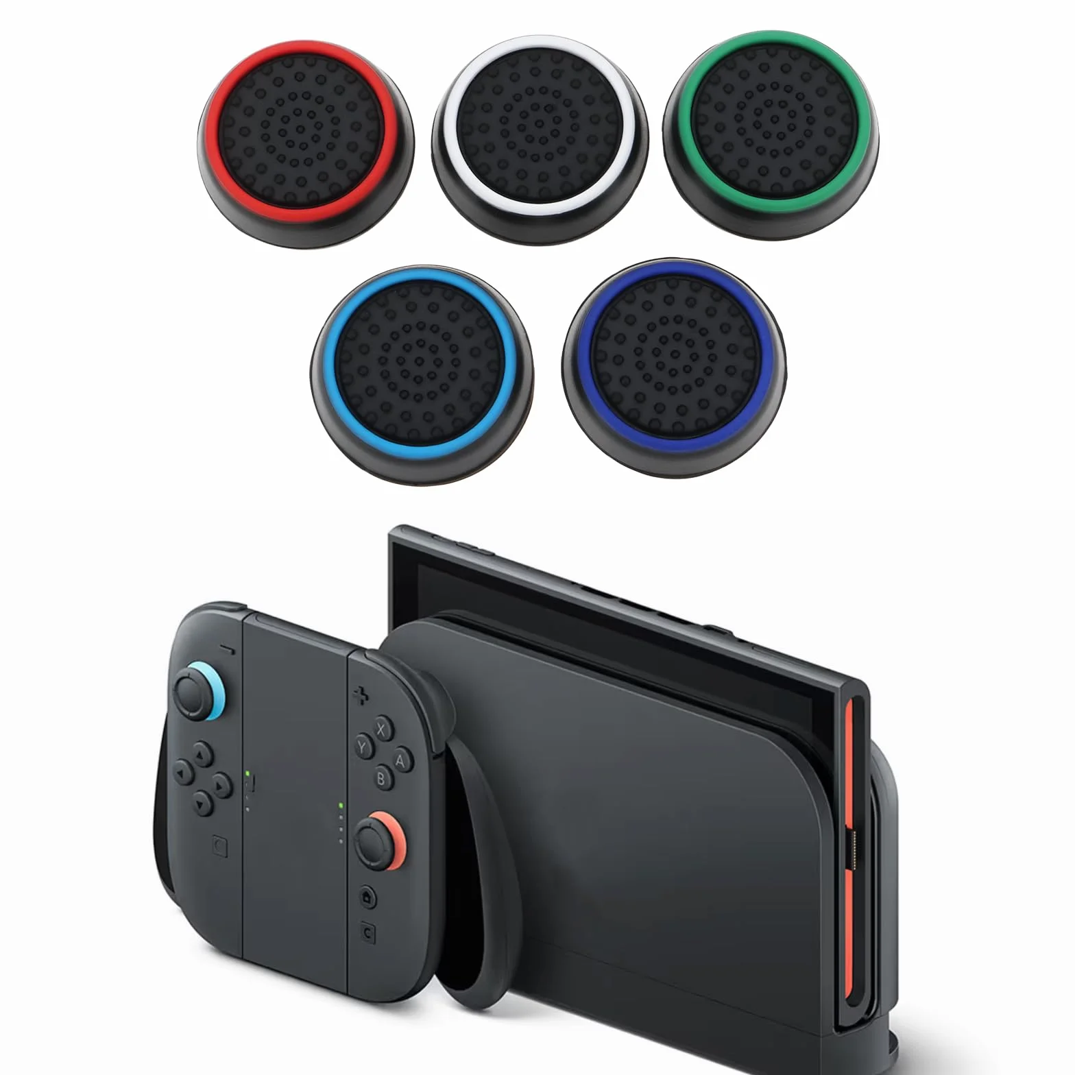 Silikonowe etui na kciuk joystick przenośnej konsoli do gier, kompatybilne z Nintendo Switch 2, 10 szt