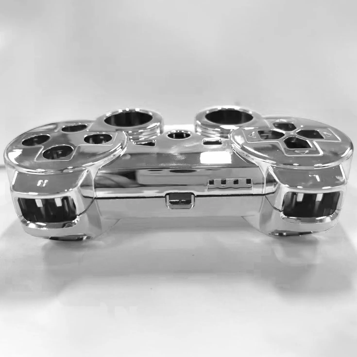OSTENT Full Controller Shell obudowa Button Kit kompatybilny z kontrolerem Sony PS3 Bluetooth - kolor srebrny