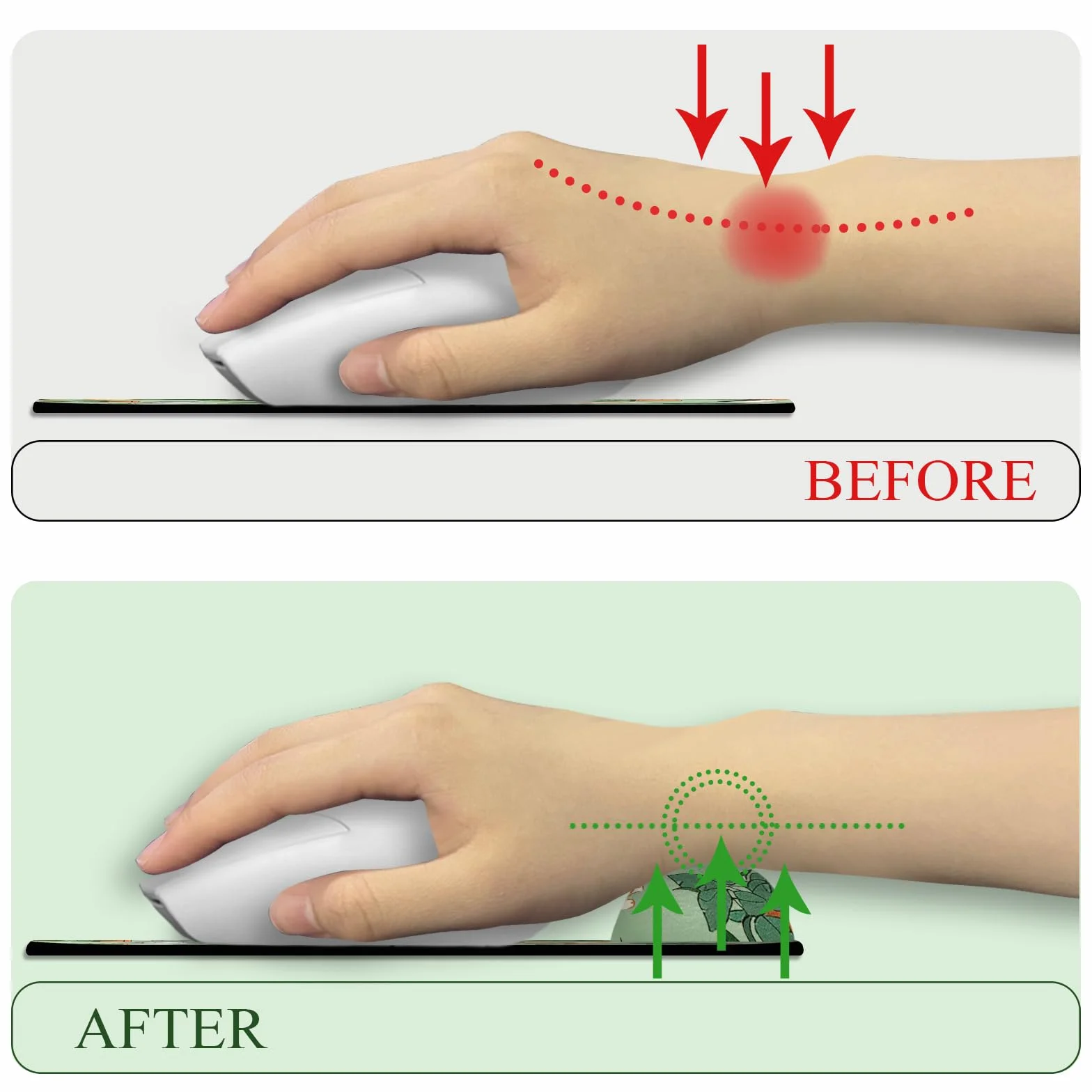 Ergonomiczna podkładka pod mysz żelowa podkładka pod mysz, kot zabawna podkładka pod mysz podróżną, antypoślizgowa i przeciwbólowa podkładka pod mysz, urocze akcesorium biurowe (kot A)