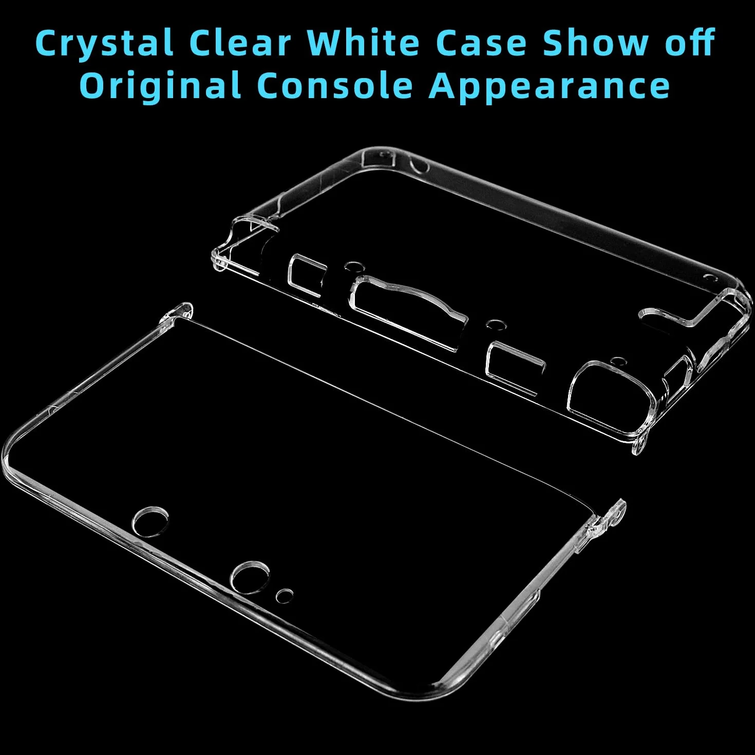 OSTENT Etui ochronne Crystal Hard Guard Case Cover Skin Shell do Nintendo 3DS XL LL kolor przezroczysty biały
