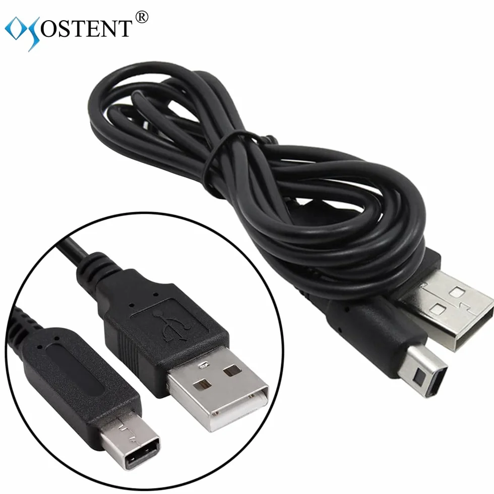 OSTENT Kabel zasilający ładowarki danych USB do konsoli do gier Nintendo DSi NDSi