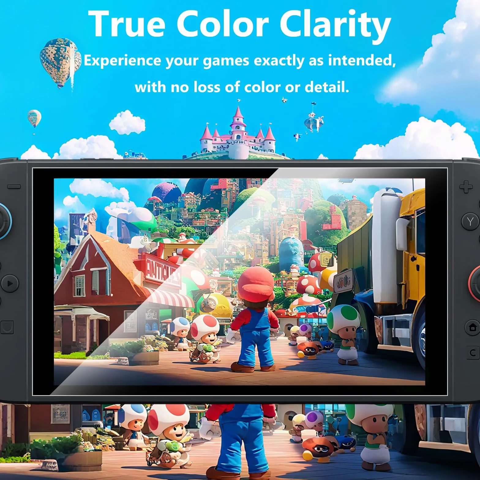 Vancle Szkło hartowane do Nintendo Switch 2 2025, [twardość 9H], wysokoaluminowe szkło pancerne z ramą montażową, kompletny zestaw instalacyjny, bez pęcherzyków, odporne na zarysowania, Ultra HD do