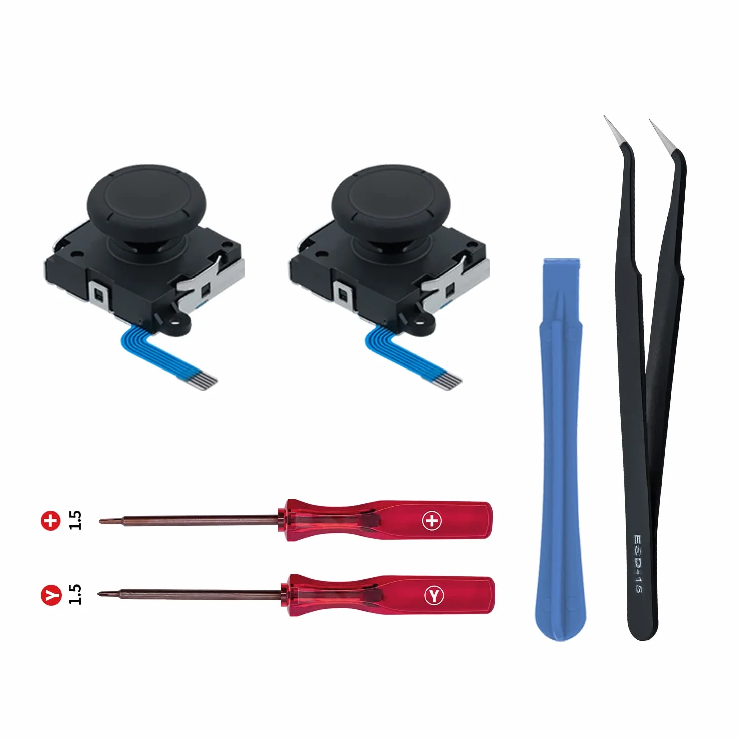 Wigearss 2 szt. Wymiana 3D Joystick Analogowy i Naprawa Narzędzia do NS Switch/Przełącznik OLED Joy-Con Controller/Switch Lite