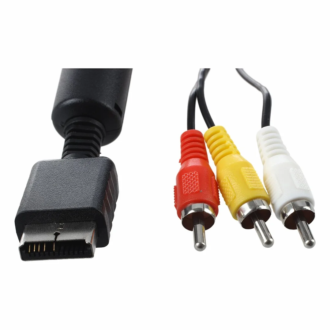 Kabel - SODIAL(R) 1.5M Kabel audio wideo RCA AV firmy Sony PS2 + PS3 Sony Playstation TV