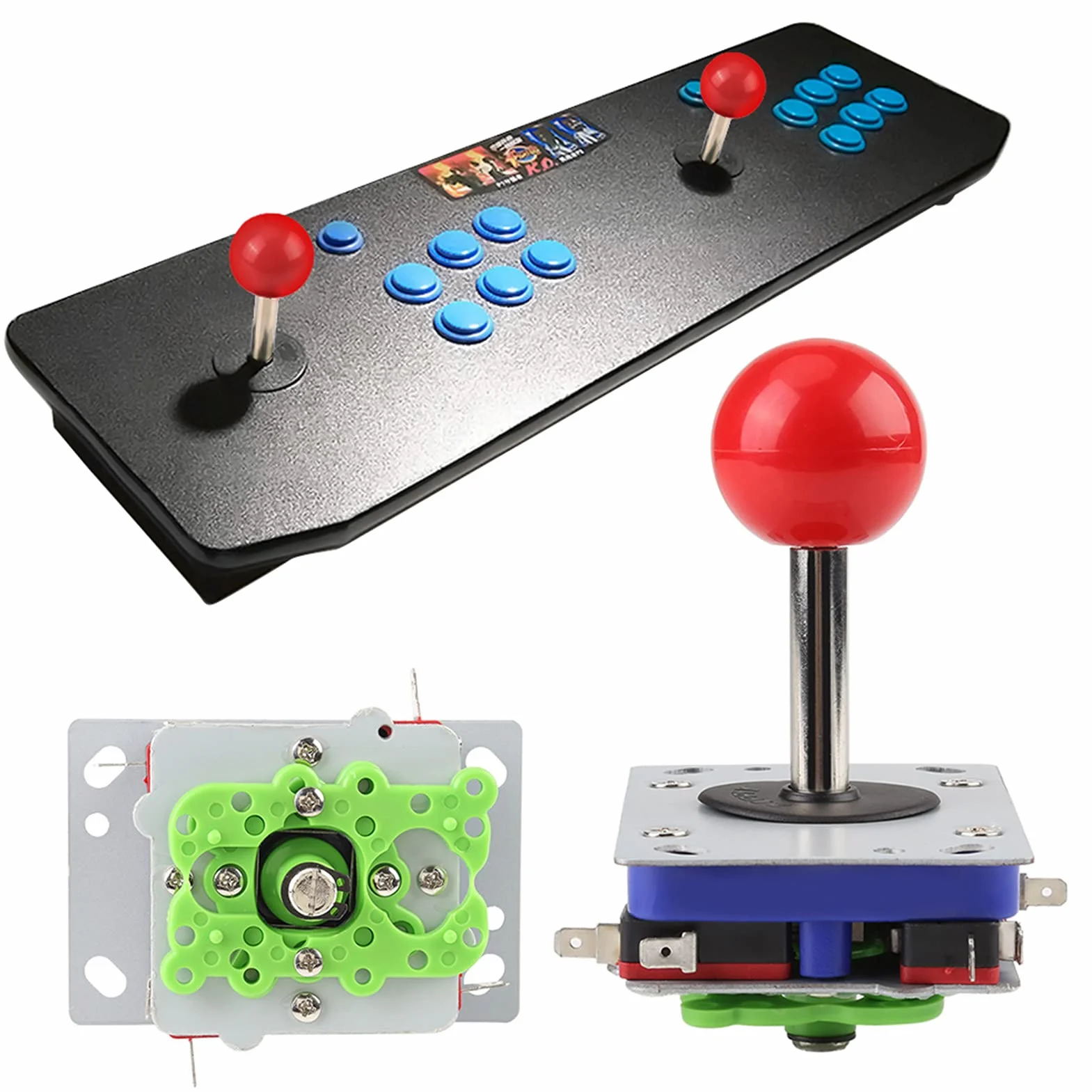 Joystick Arkadowy, 1 szt. Klasyczny Styl Konkurencji Długa Rączka Joystick 2/4/8 Way Joystick do Gier Ball Gaming Akcesoria do Szafek