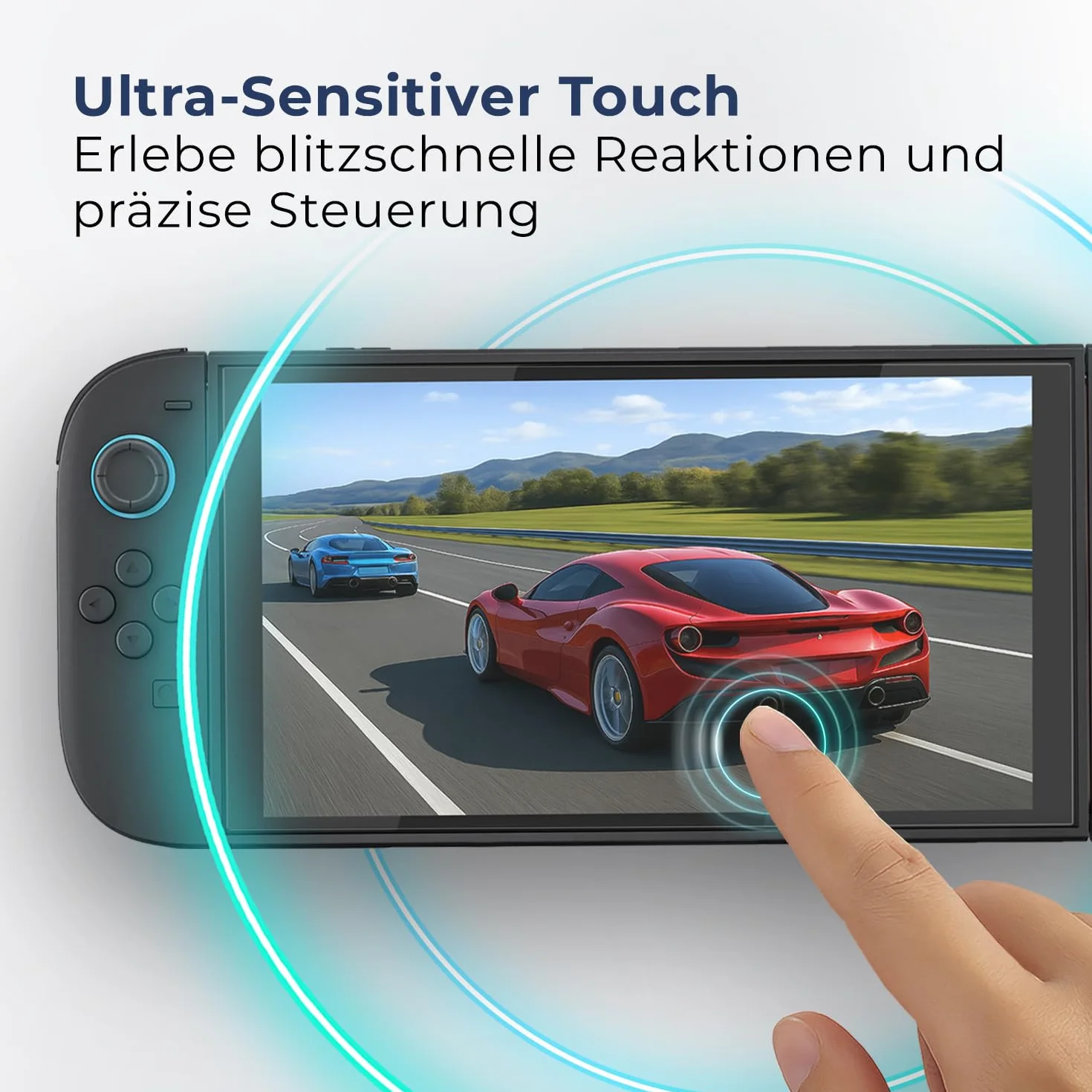 Neroku 2 szt. folia ze szkła pancernego do Nintendo Switch 2 [model 2025] I ultra przezroczysta folia ochronna Switch Nintendo 2 I grubość 0,33 mm I Nintendo Switch 2 akcesoria I szkło pancerne