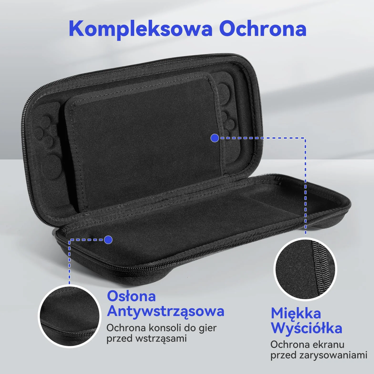 HSIEHMIEN Slim Etui do Przenoszenia na Nintendo Switch 2 (2025), Twarda Skorupa Przenośna Torba Bodróżna na Switch 2 z 12 Slotami Kart Gier, Twarda Torba na Konsolę Nintendo Switch 2 i JoyCons