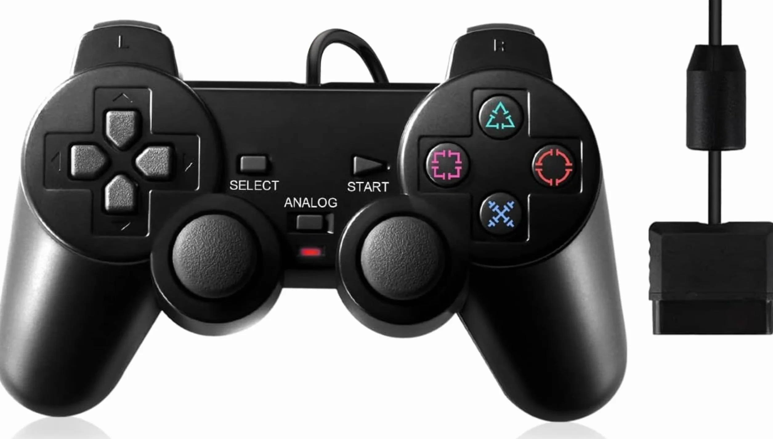 Kontroler PS2 Gamepad z kablem kompatybilny z grami wideo Controller PS2 Ps1 Ps one PSX Joypad