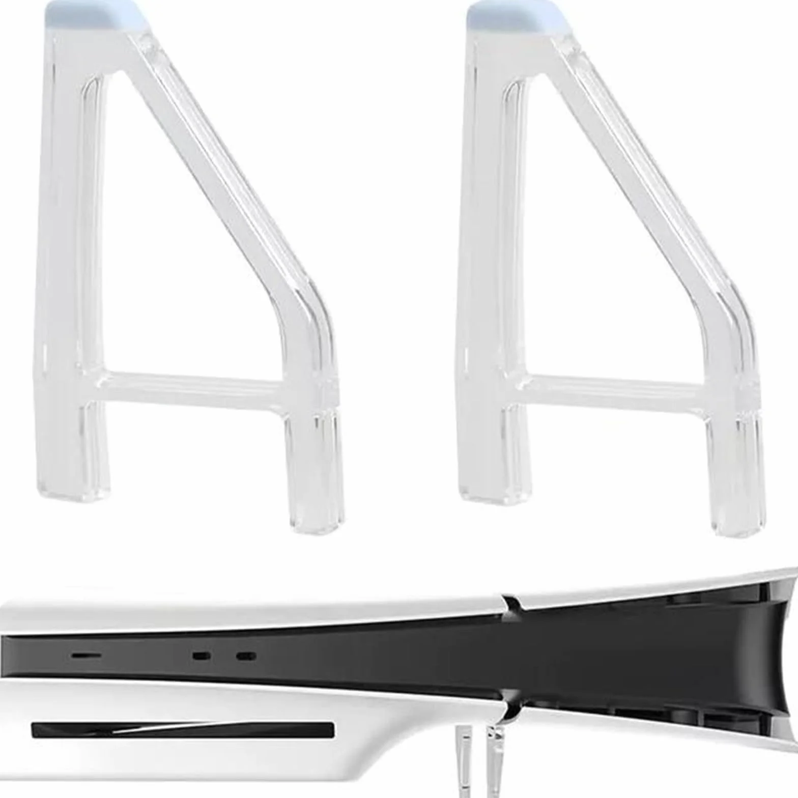 BODYA 2 szt. proste nóżki chłodzące poziomy stojak na konsolę do PS5 Slim Disc Edition