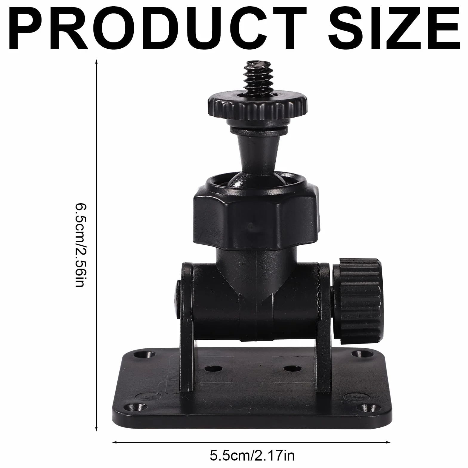 Lyreh 4szt Uchwyt Ścienny do HTC Vive/Valve Index/Vive Pro Base Station, Śruba z Gwintem 1/4" Uniwersalny Samoprzylepny Miniaturowy Stojak Ścienny Akcesoria Pomocnicze do Oculus Rift Czujników