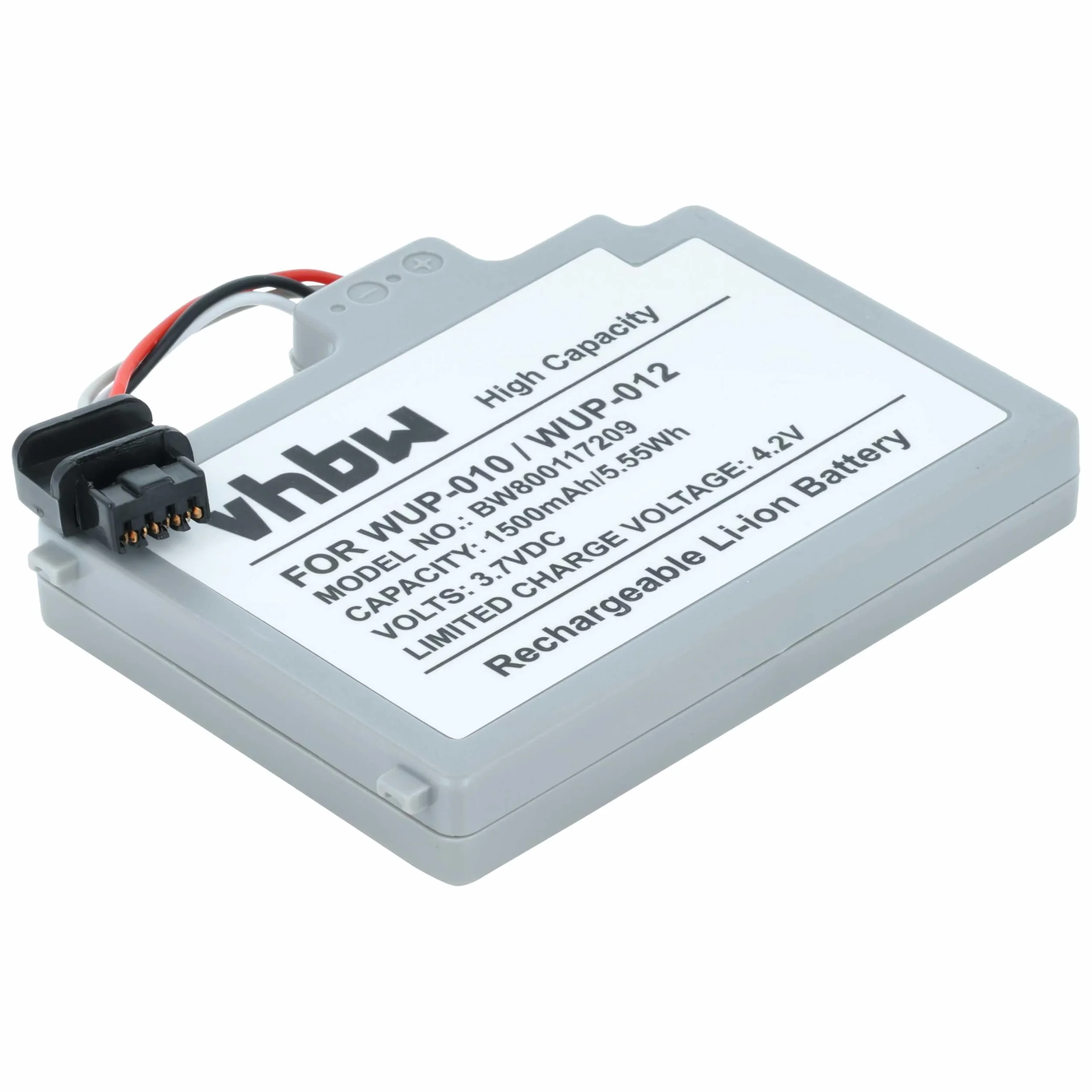 vhbw baterii kompatybilny z Nintendo Wii U Gamepad (WUP-010) konsola do gier (1500mAh, 3,7V, Li-Poly)