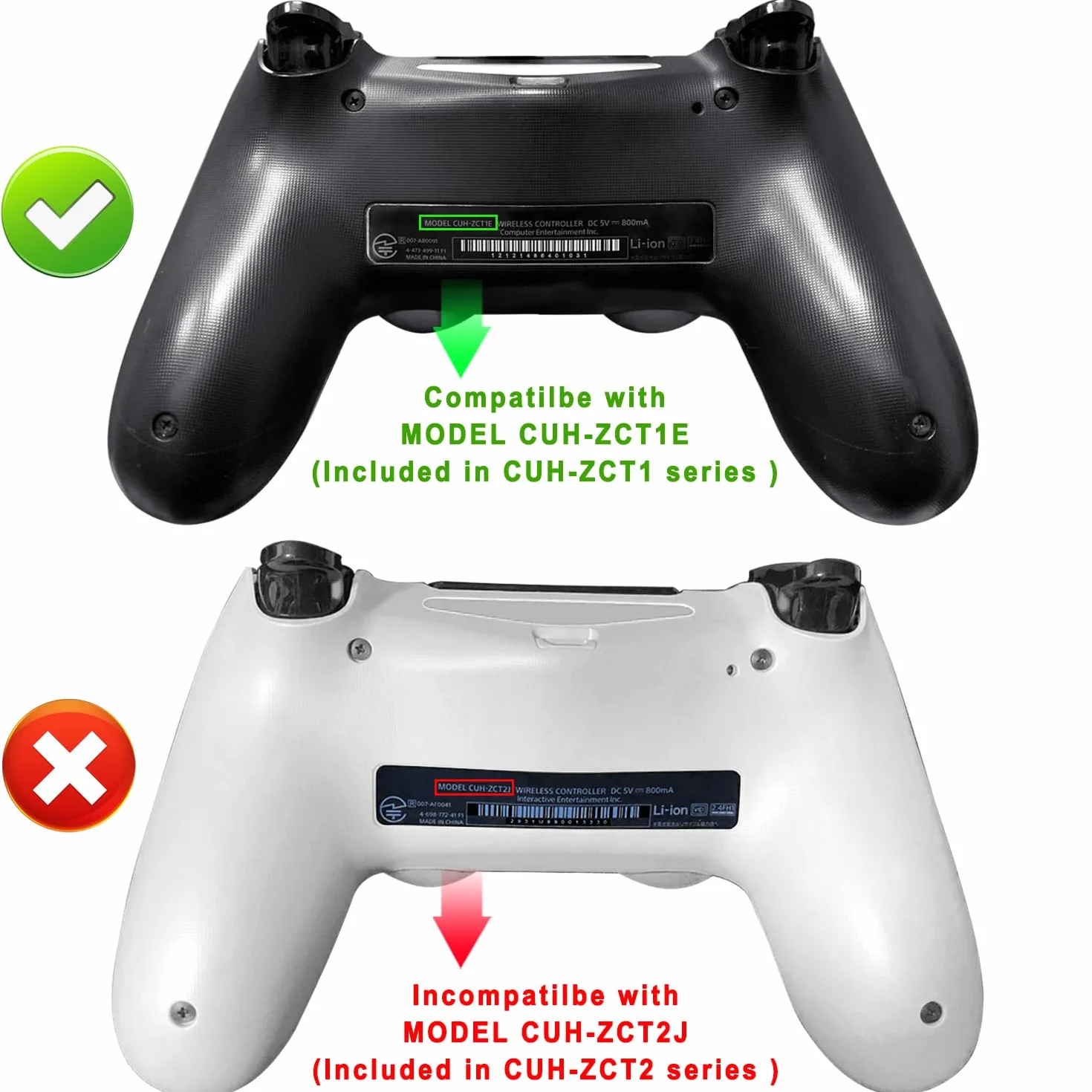 OSTENT 1000 mAh 3,65 V 3,7Wh Akumulator litowo-jonowy do Sony PS4 Oryginalny CUH-ZCT1 Dual Shock Bezprzewodowy gamepad Bluetooth Pierwsza generacja Starsza wersja Duże złącze