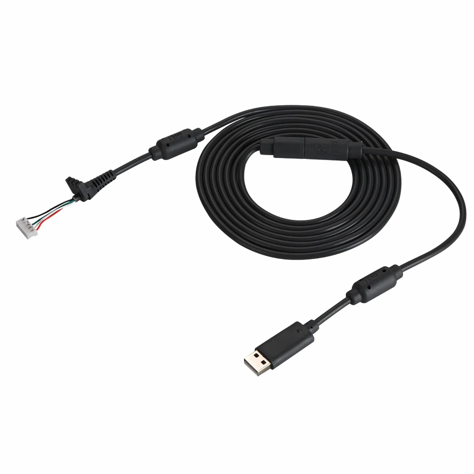 Kabel do Gamepada dla Konsoli 360: Trwały Zamienny Przewód USB z Adapterem Zrywalnym (Czarny)