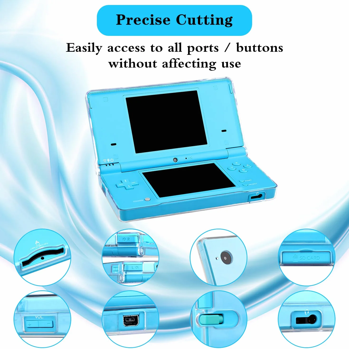 OSTENT Krystalicznie przejrzyste etui na telefon komórkowy do Nintendo DSi NDSi