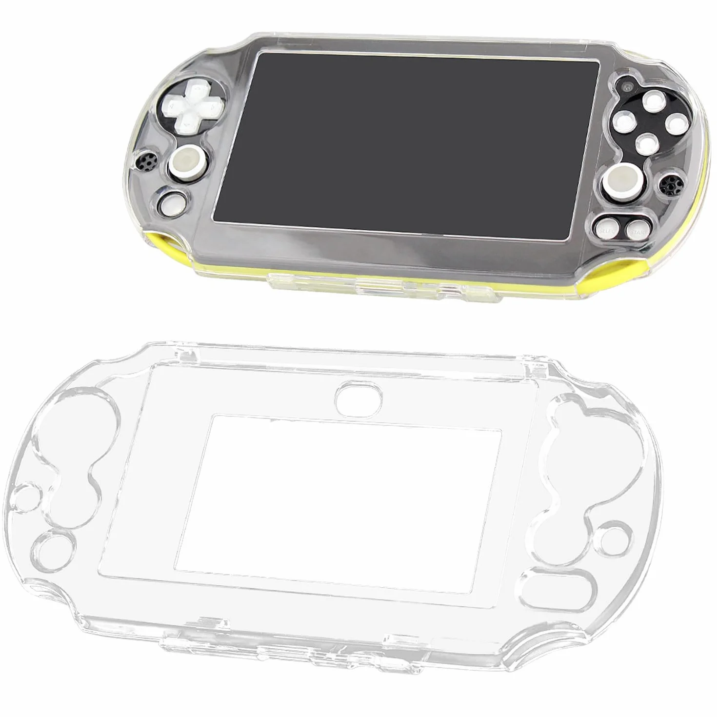 OSTENT Ochronna przezroczysta kryształowa twarda osłona do Sony PS Vita PSV 2000 PCH-2000