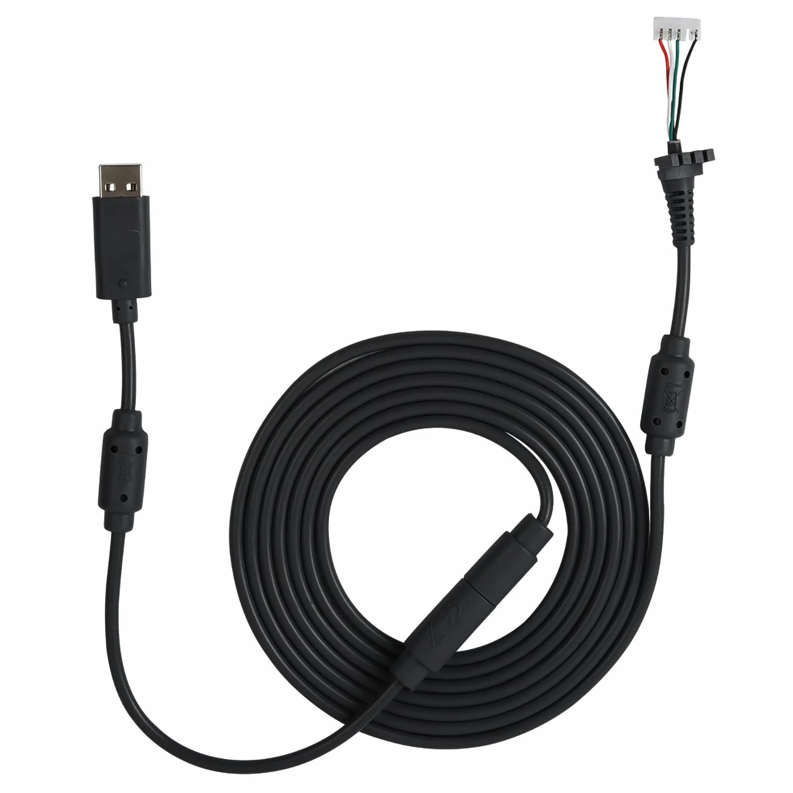 Kabel do Gamepada dla Konsoli 360: Trwały Zamienny Przewód USB z Adapterem Zrywalnym (Czarny)