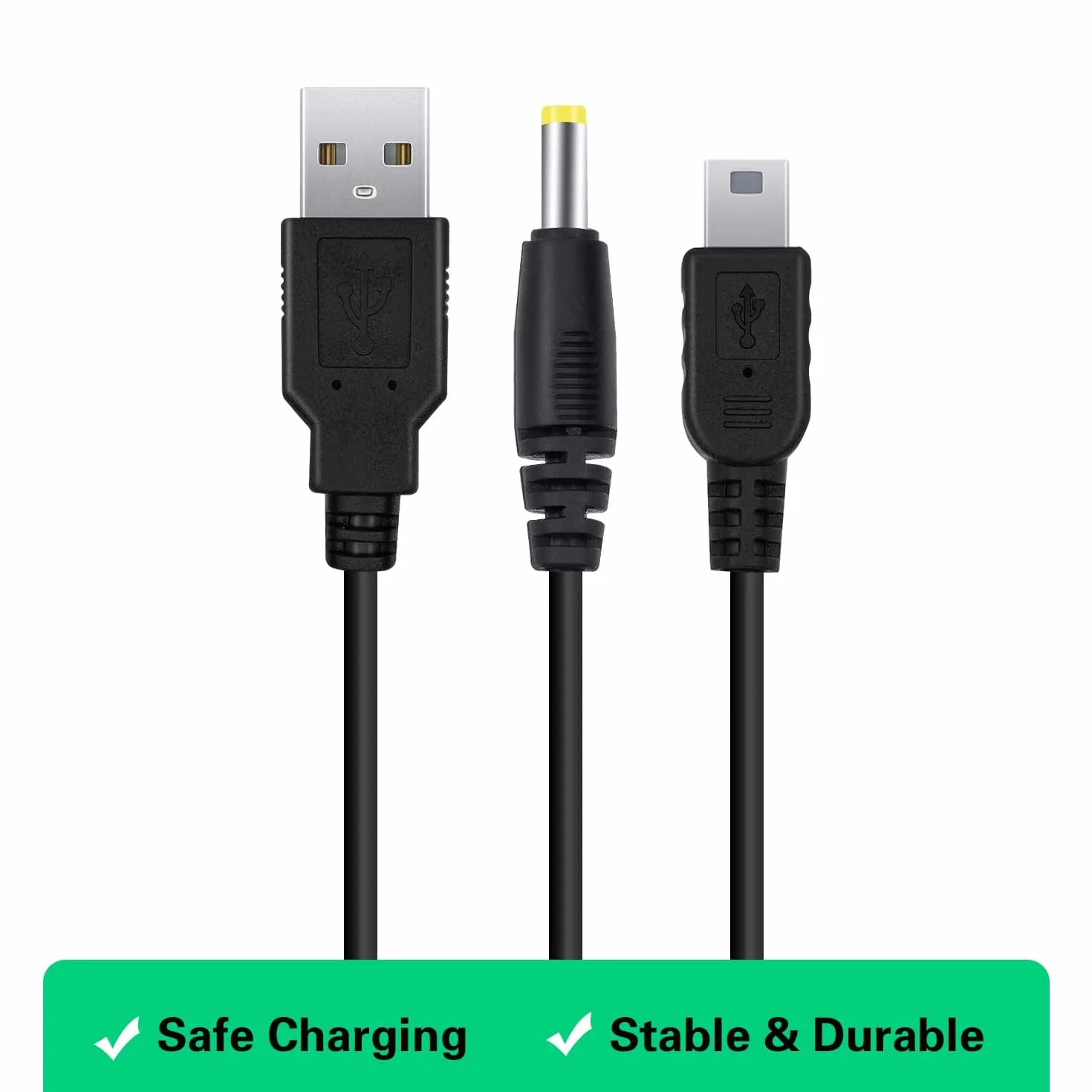 Mcbazel 2 w 1 PSP kabel do ładowania, 2 szt. kabel USB do ładowania kabel do ładowania PSP 3000/2000/1000/PS3