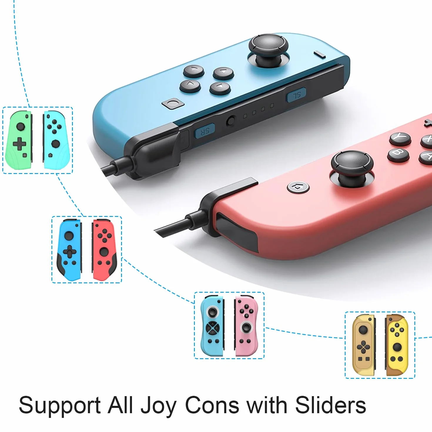 Ładowarka Kabel do Switch, Tendak Przenośny kabel ładujący do konsoli Nintendo Switch OLED kontroler, kabel ładowarki ze wskaźnikiem LED