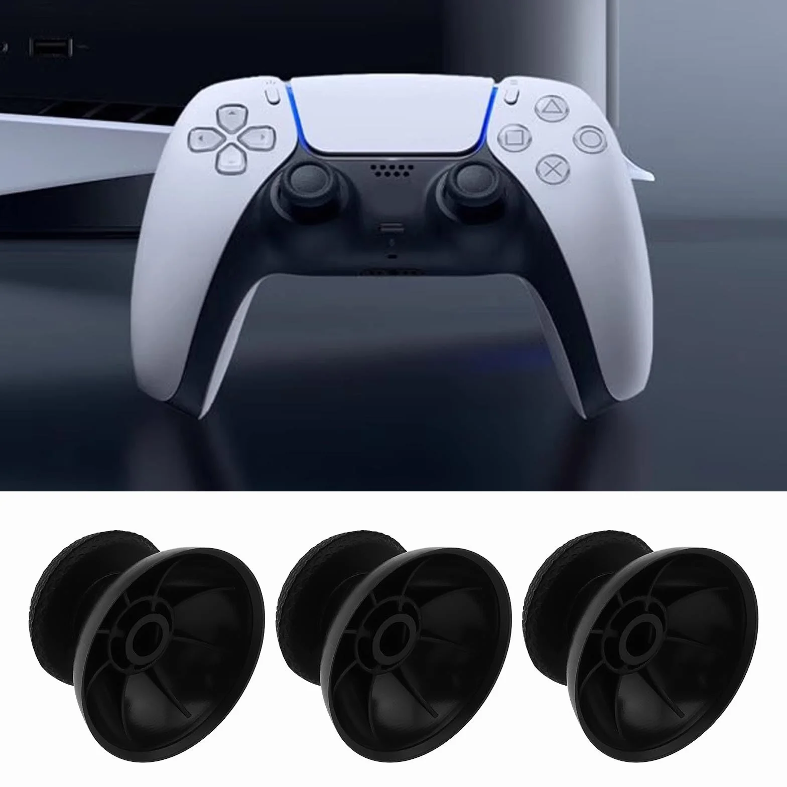 3 pary kontrolera analogowe uchwyty na kciuki wymienne kompatybilne z Sony kompatybilne z kontrolerem PS5 Dual Sense analogowy drążek antypoślizgowy joystick do gier