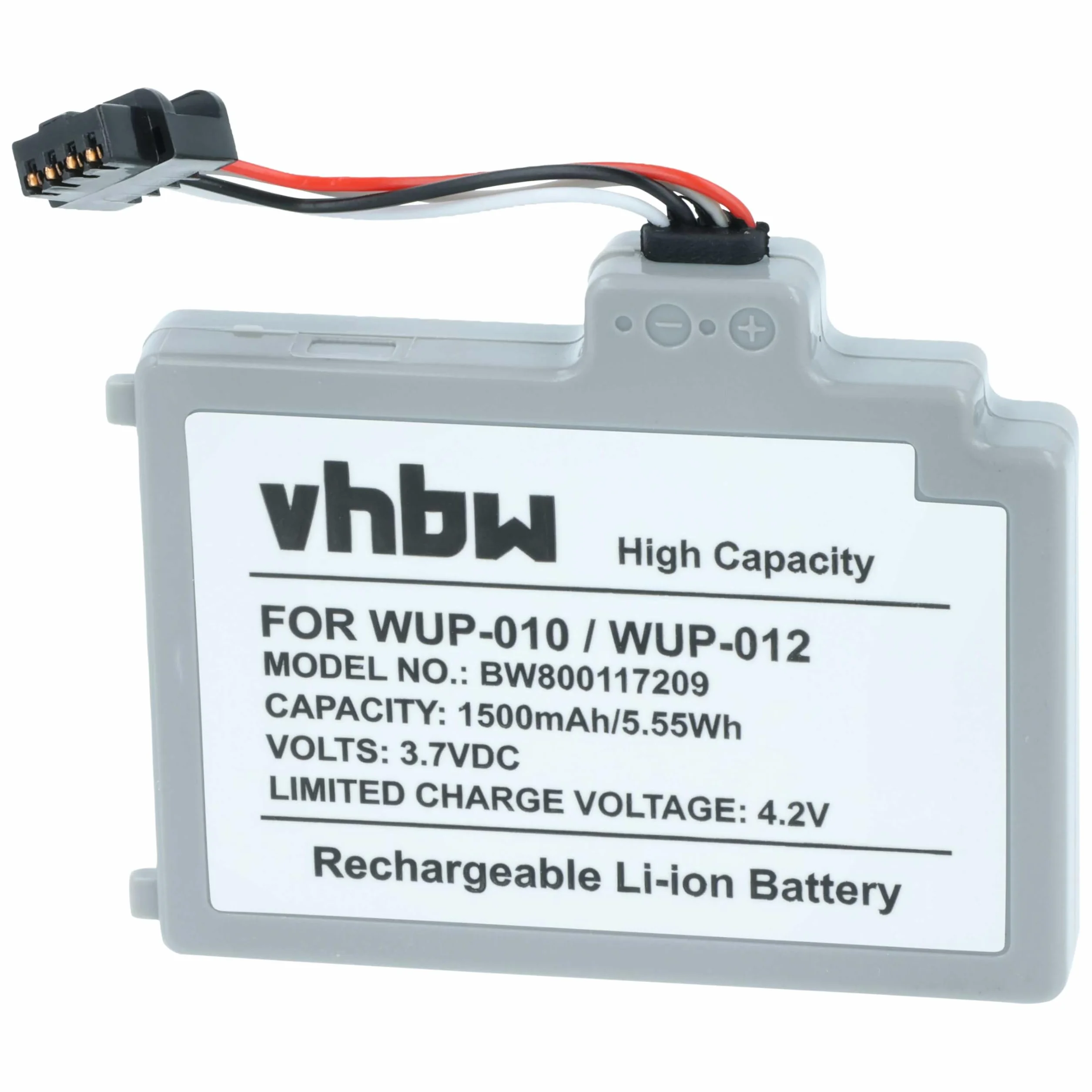 vhbw baterii kompatybilny z Nintendo Wii U Gamepad (WUP-010) konsola do gier (1500mAh, 3,7V, Li-Poly)