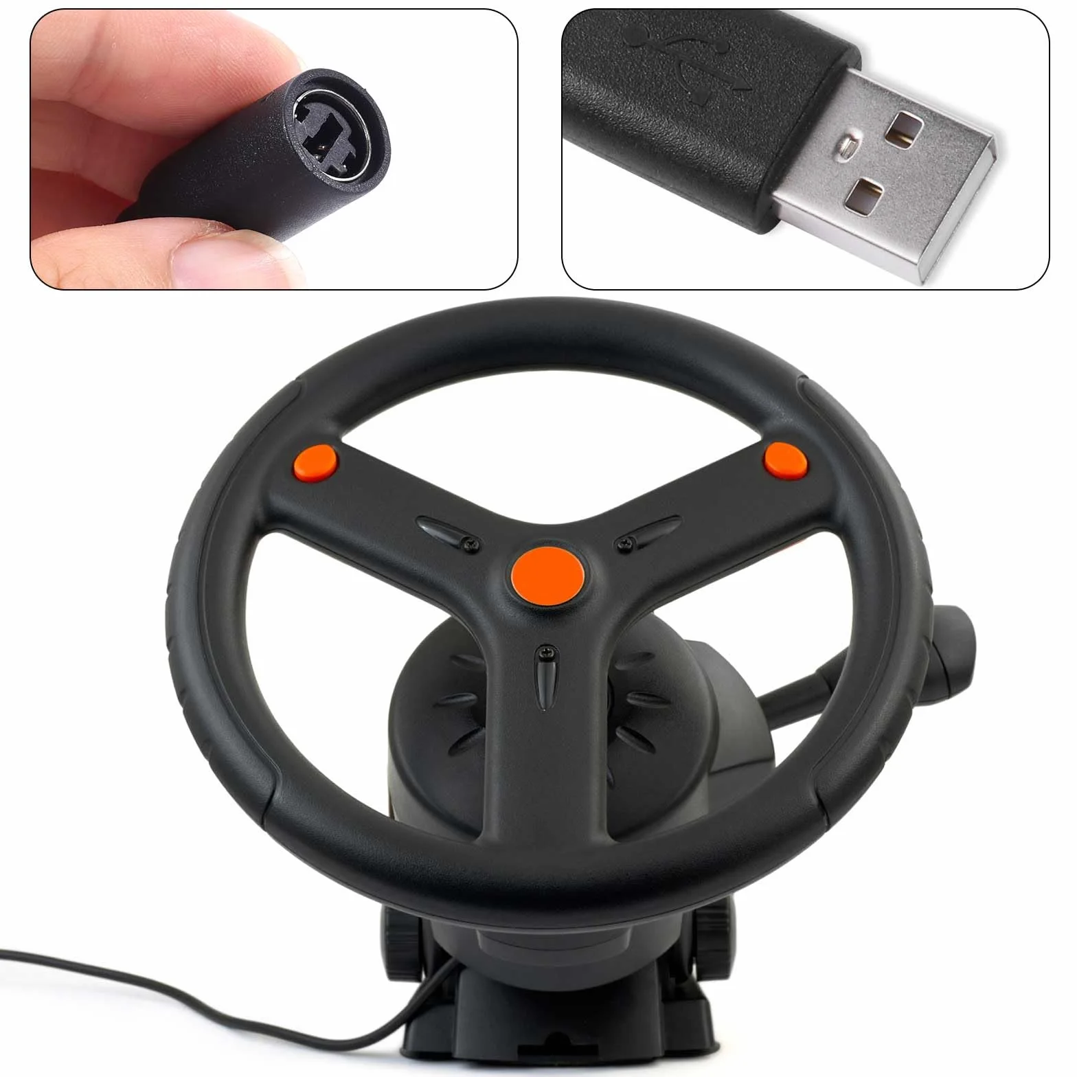 Kabel USB Breakaway, Zamiennik Kabla USB Breakaway do Kierownicy Logitech G920 G923 G27 G29 Driving Force Thrustmaster Ferrari 458 Spider Racing