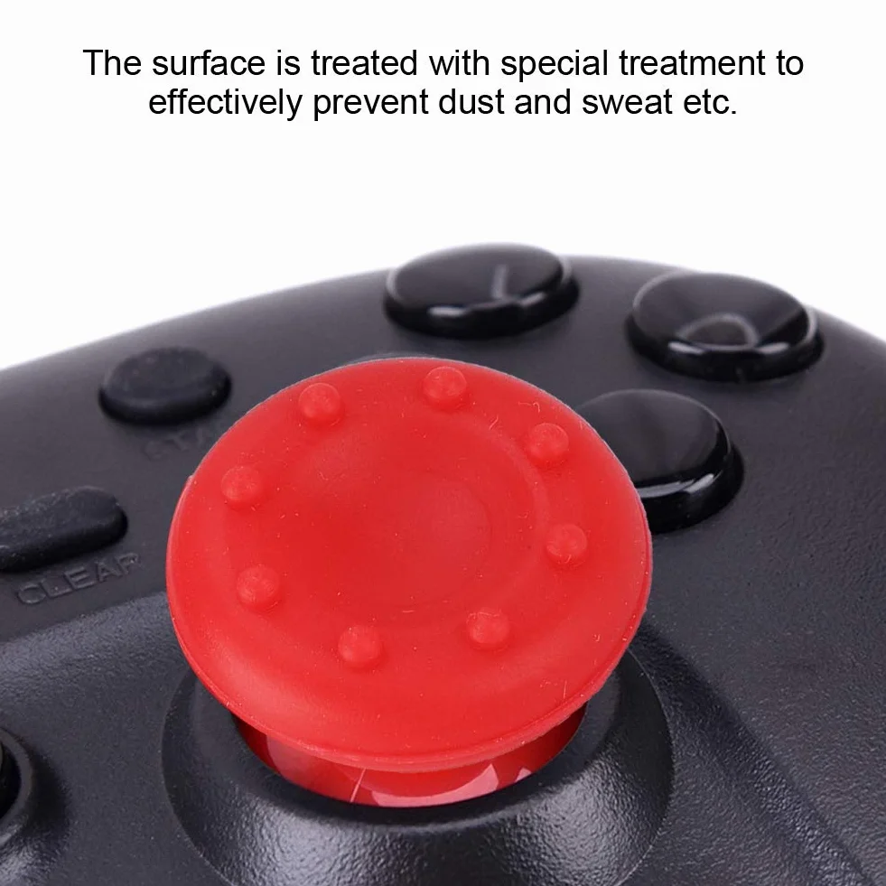 20 sztuk kolorowy silikonowy uchwyt na kciuk analogowa nasadka na joystick antypoślizgowy kontroler do gier nakładki na joystick na PS4 / PS3 / Xbox