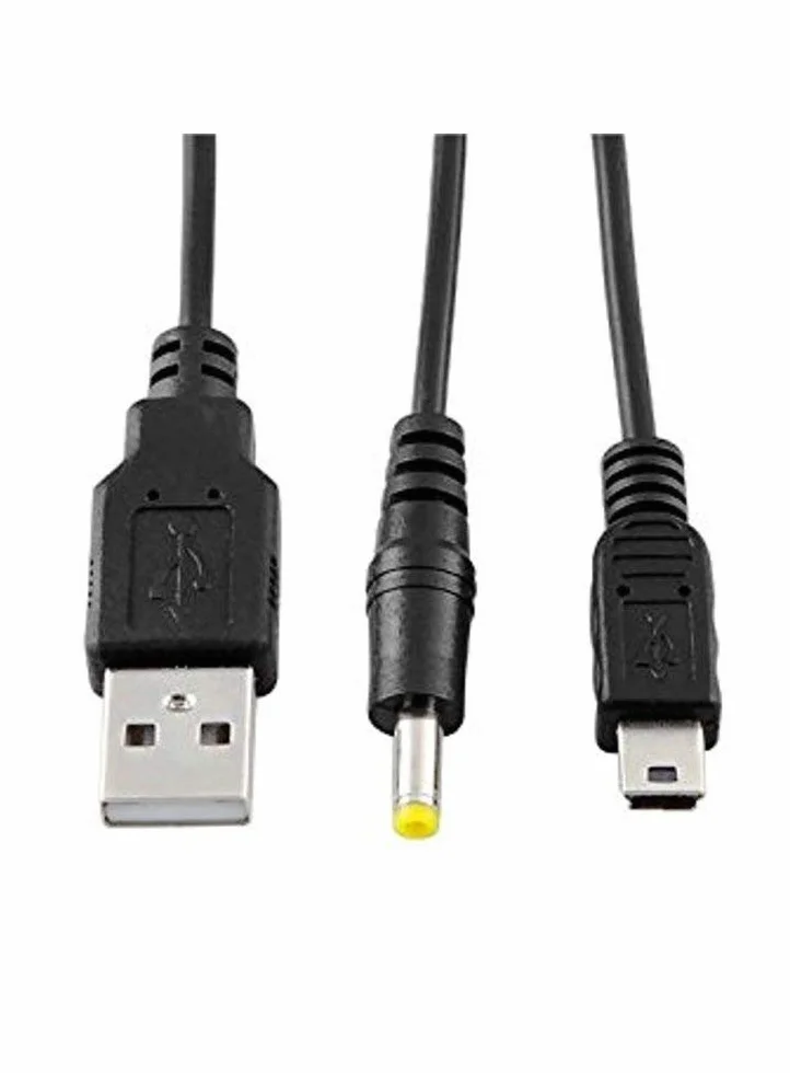 2 w 1 Kabel USB do Transmisji Danych i ładowania Kompatybilny z PSP 1000 2000 3000