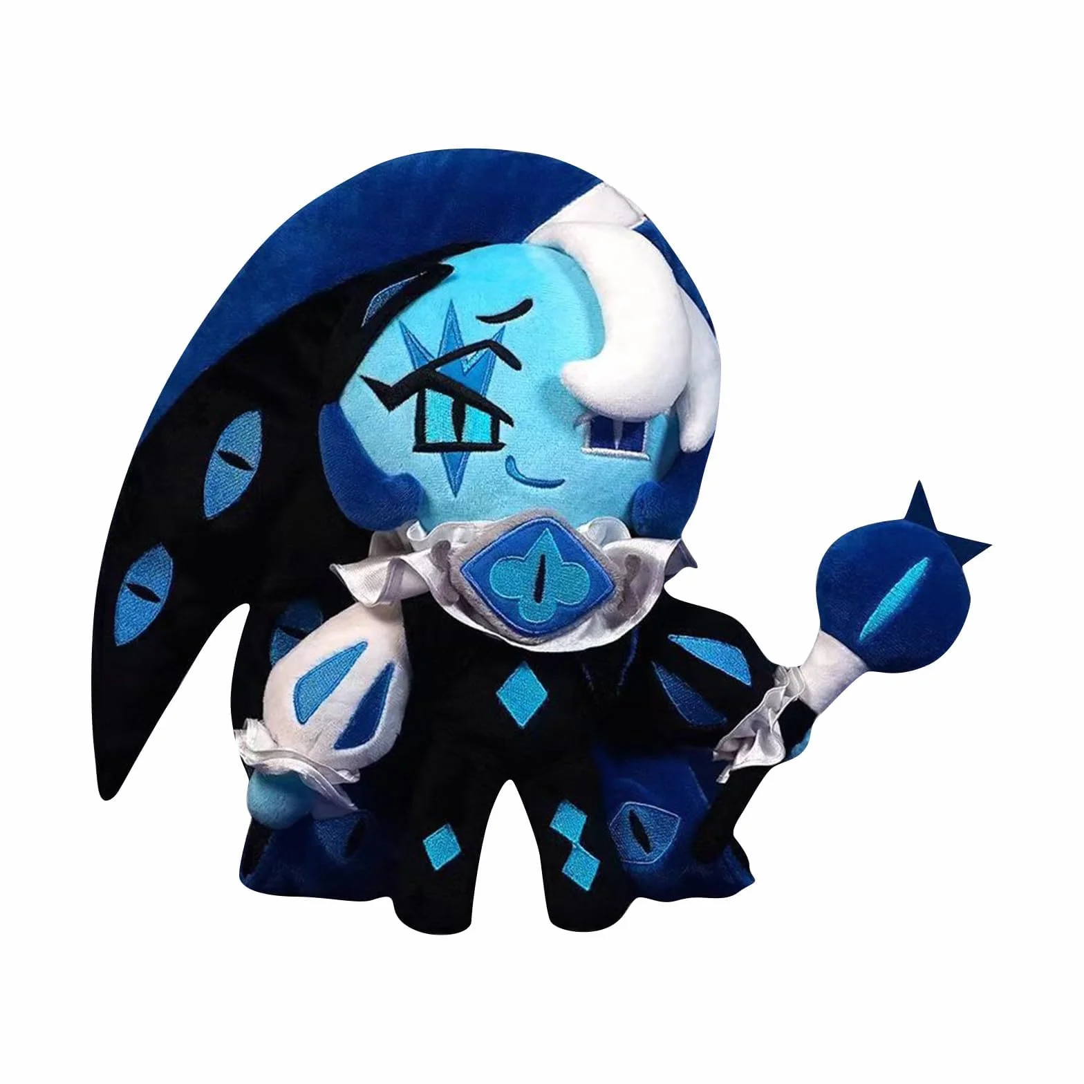 Pluszowa poduszka Cookie Run Kingdom Shadow Milk Cookie 25cm – kolekcjonerska lalka z postacią z gry, prezent dla fanów, dekoracja do pokoju dziecięcego