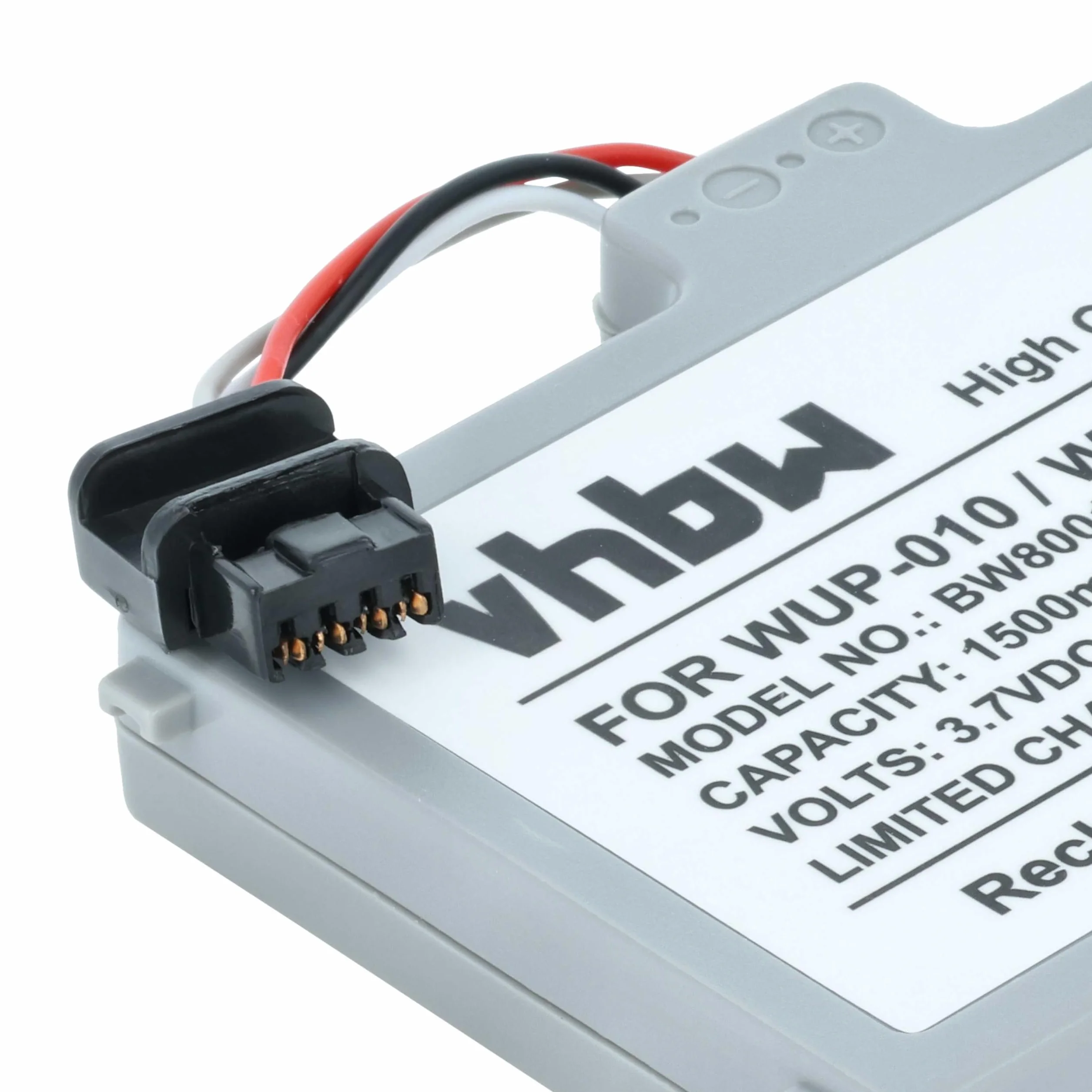 vhbw baterii kompatybilny z Nintendo Wii U Gamepad (WUP-010) konsola do gier (1500mAh, 3,7V, Li-Poly)