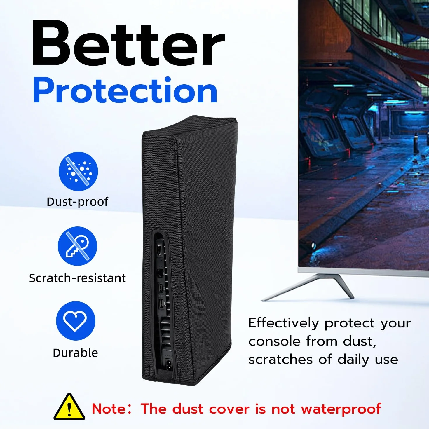 Wigearss Ochronna osłona przeciwpyłowa do konsoli PS5 Pro, nie do PS5/PS5 Slim
