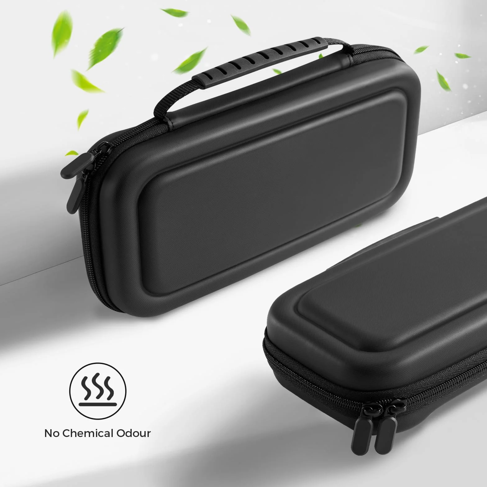 Etui CoBak do Nintendo Switch 2 (2025) | Twarda, podróżna saszetka na zamek błyskawiczny z miejscem na konsolę, akcesoria i 24 karty do gier/microSD | Wersja Gift Box (Czarny)