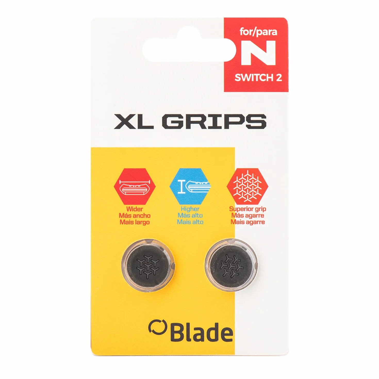 BLADE Uchwyty na kciuki, uchwyty do joysticków do konsoli Nintendo Switch 2, Thumbstick 2 sztuki, uchwyt i precyzja