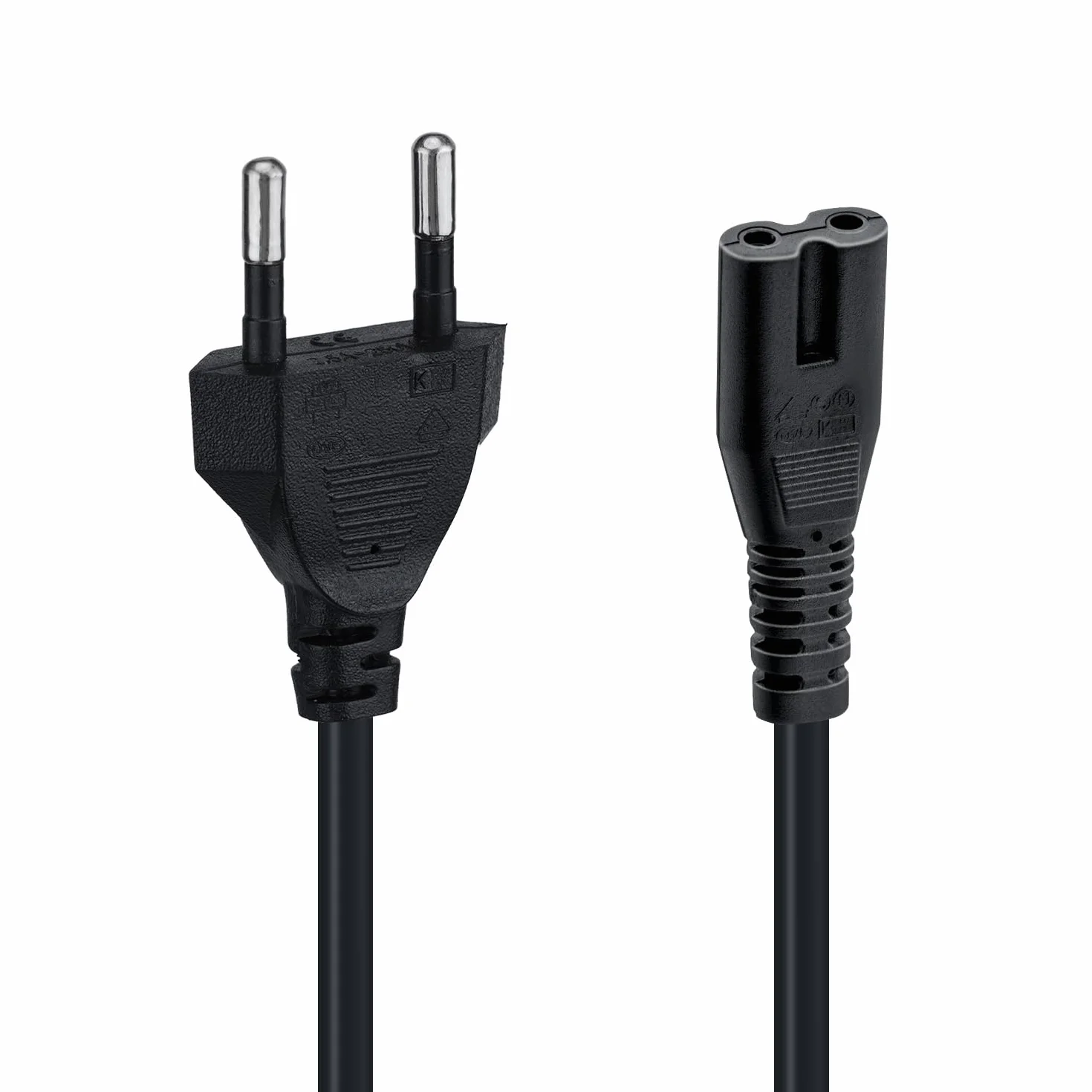 Mcbazel 1,5M EU Plug C7 Bipolar 2 Kabel zasilający do PS5 / PS4 / PS3 / Xbox Series X/S - Czarny