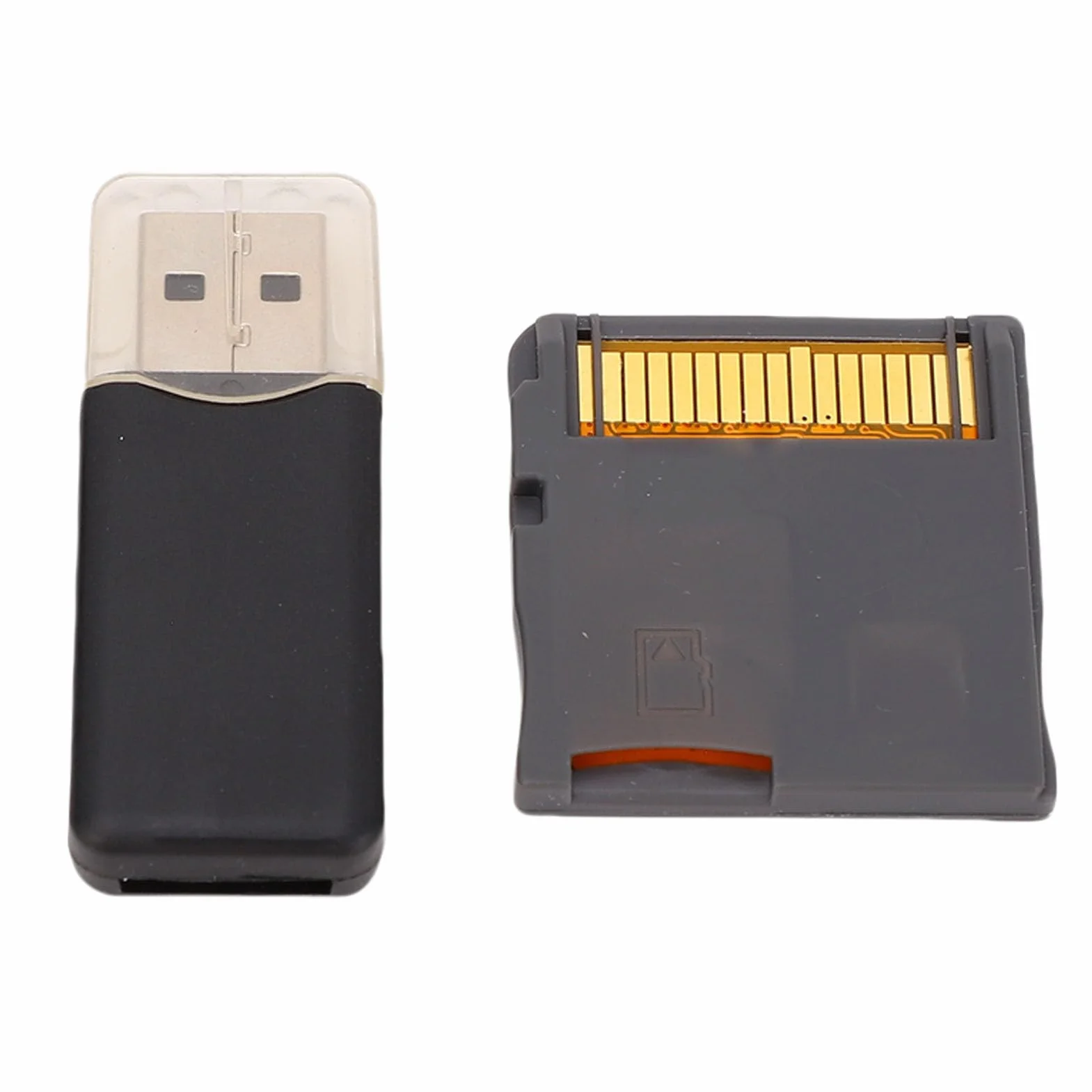 Lazmin112 2025 Karta Pamięci o Grach Wideo R4, Zbudowana Chip ASIC, Karta Pamięci Flash z Czytnikiem, dla NDSL, NDSI, NDSI XL, 2DS, 3DS, 3DS XL, NOWOŚĆ 3DS, NOWOŚĆ 3DS XL, 2DS XL (SILVER)
