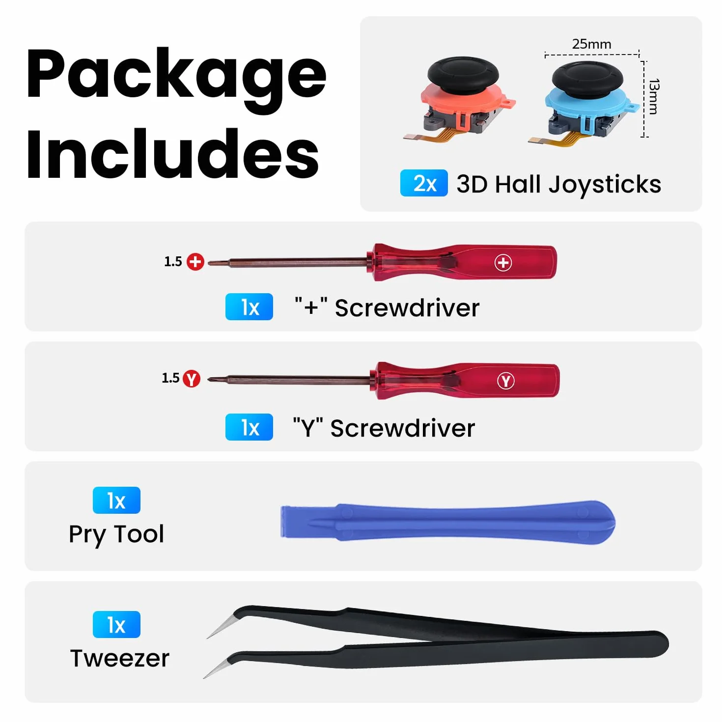 Wigearss Joystick analogowy 3D z czujnikiem efektu Halla do Nintendo Switch 2