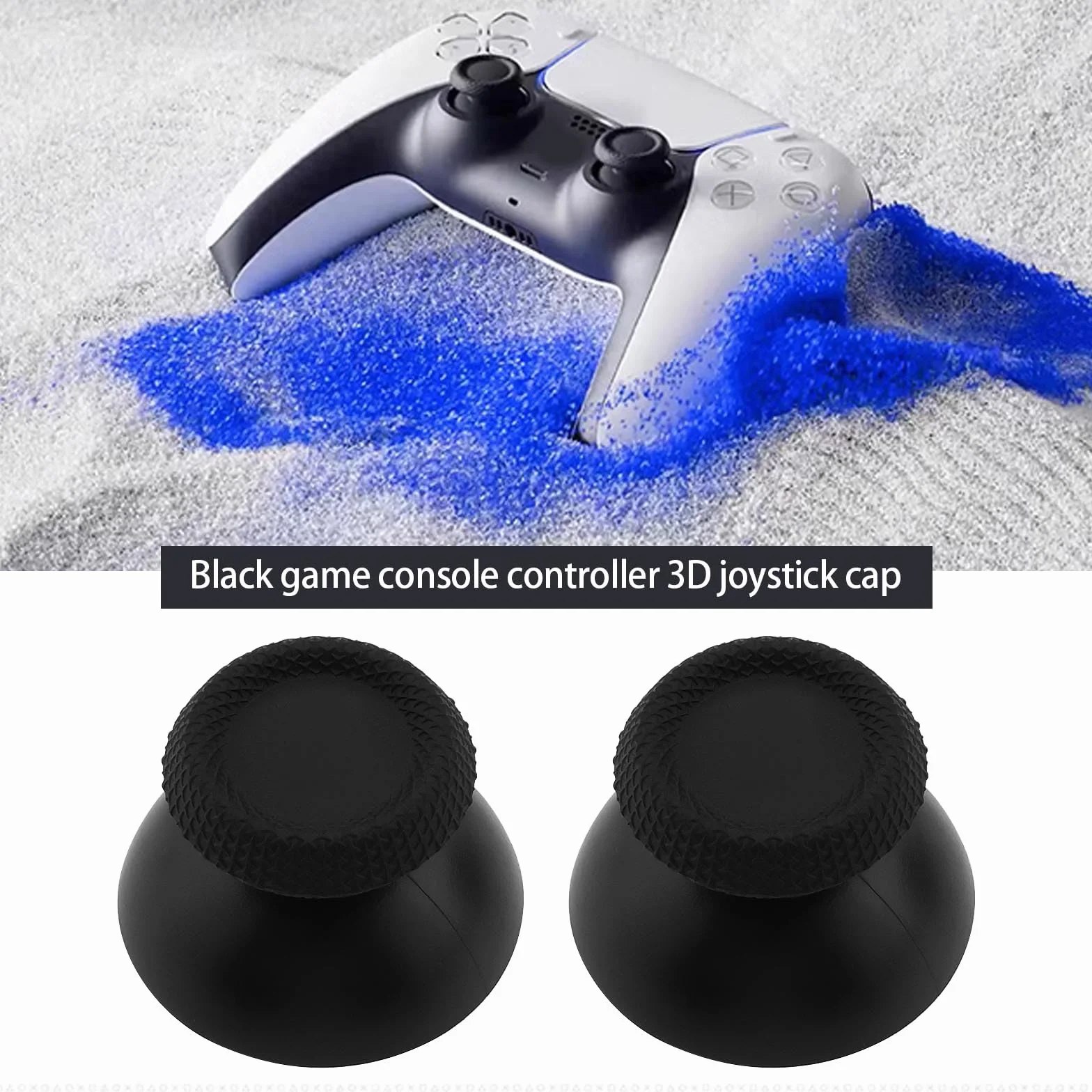 3 pary kontrolera analogowe uchwyty na kciuki wymienne kompatybilne z Sony kompatybilne z kontrolerem PS5 Dual Sense analogowy drążek antypoślizgowy joystick do gier